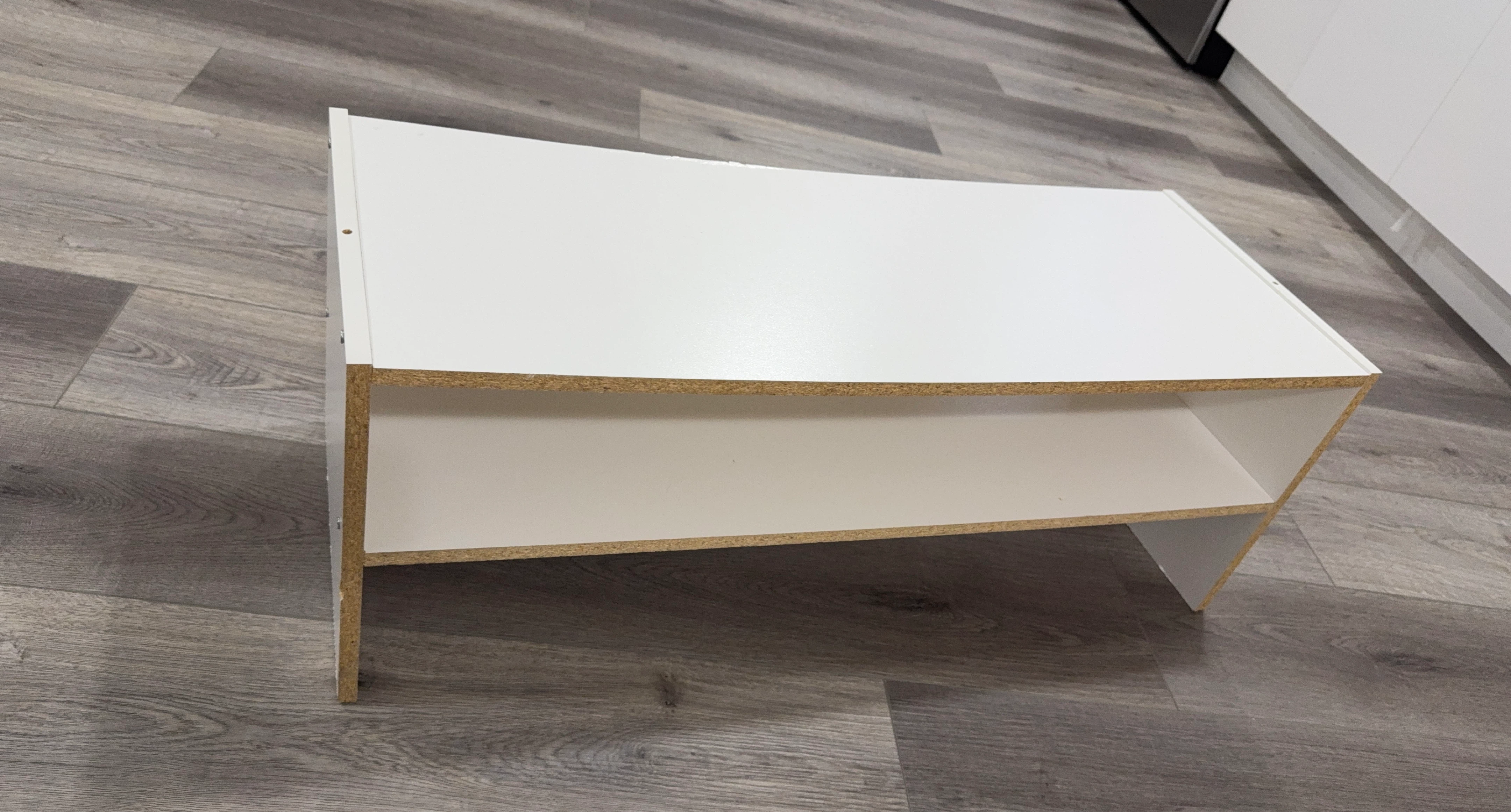 White open shelf unit