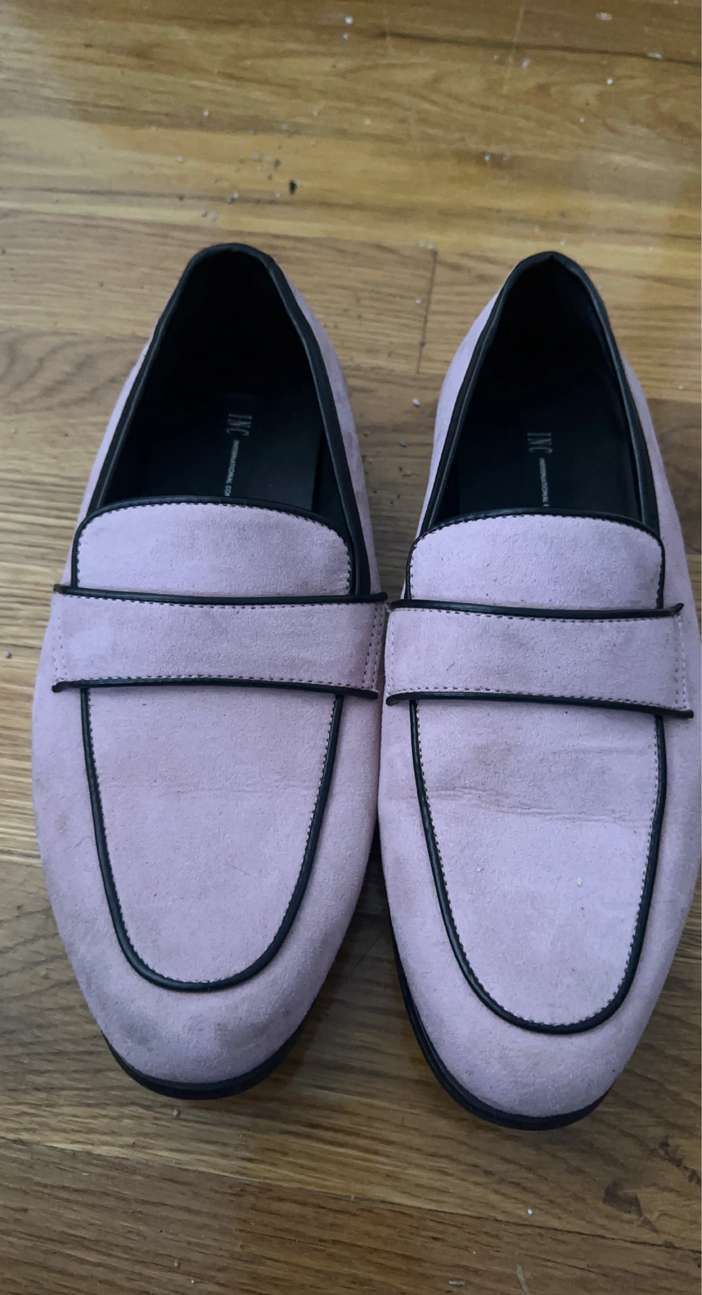 INC International Concepts Pink Suede Loafers