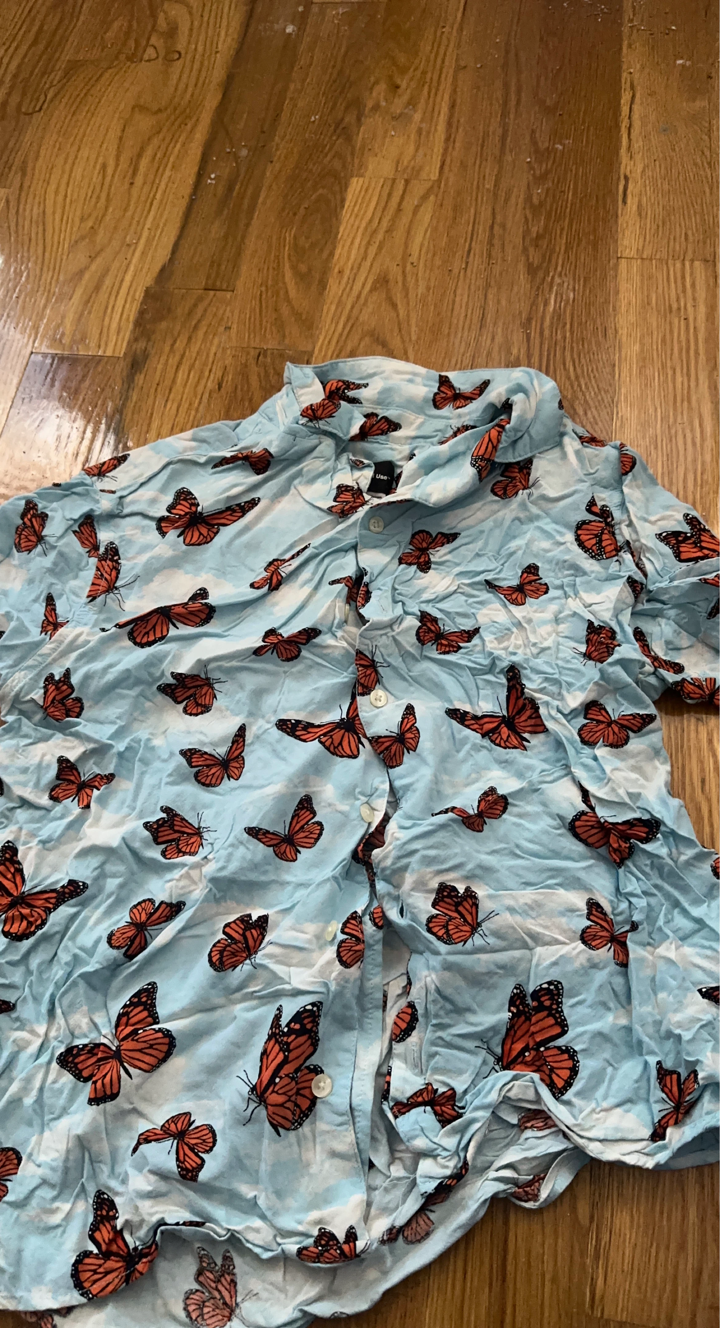 Butterfly print shirt