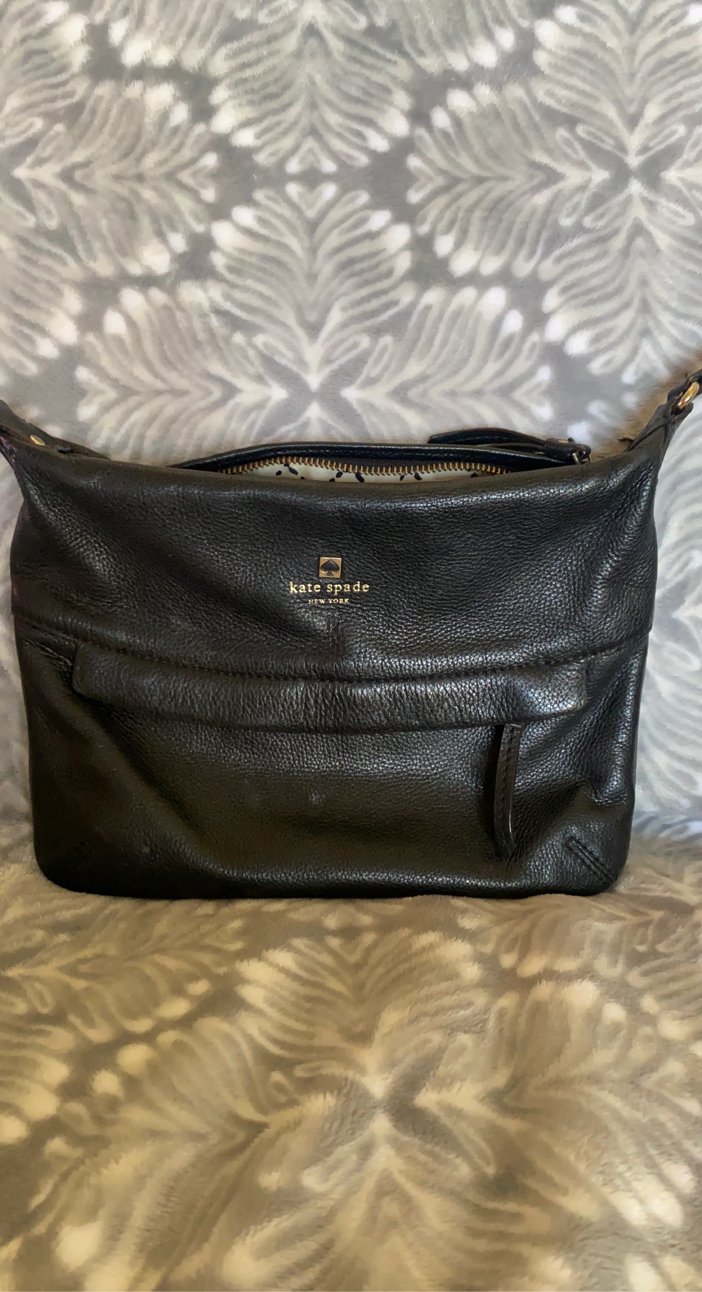 Kate Spade Black Leather Shoulder Bag