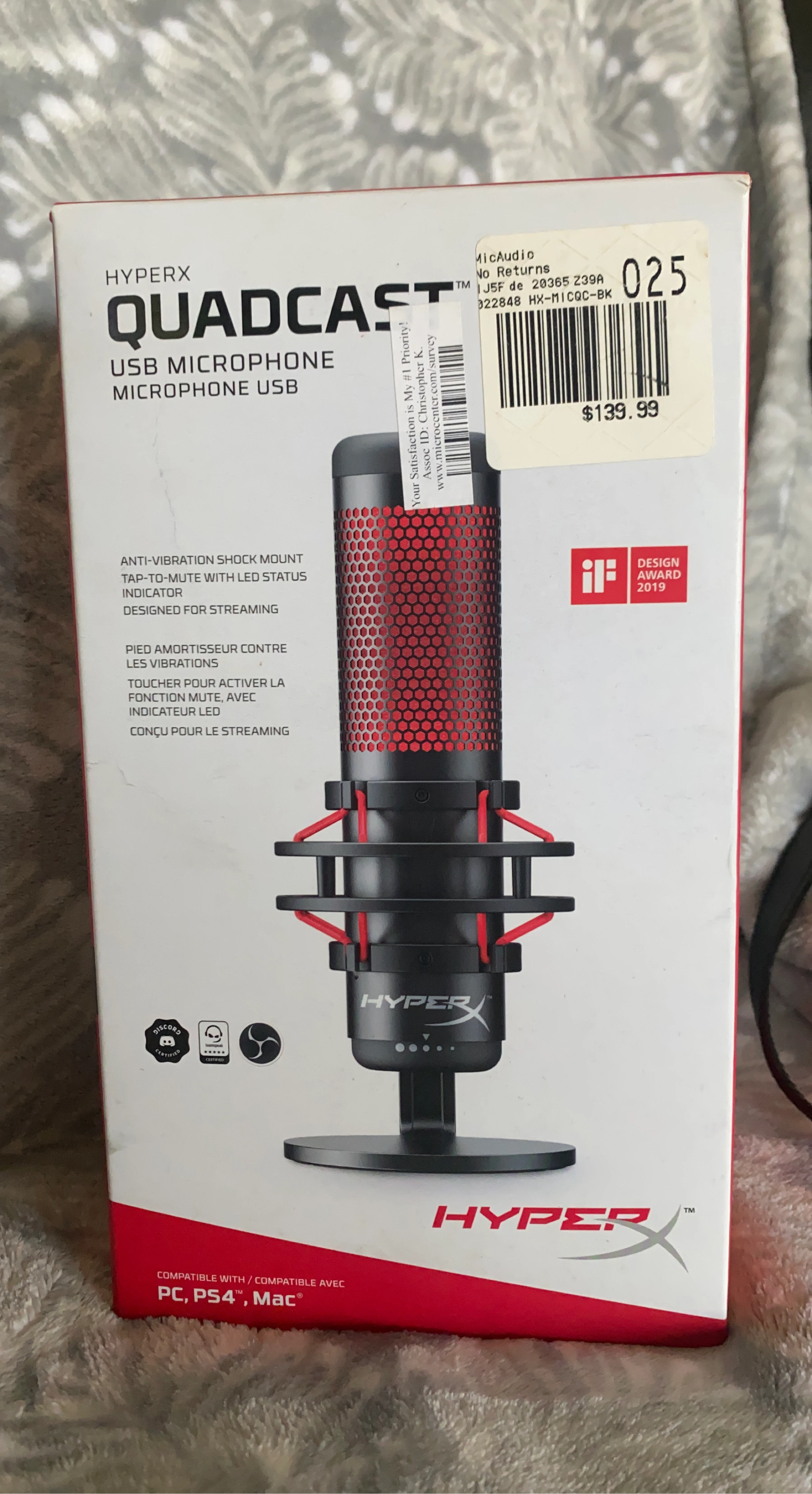 HyperX QuadCast USB Microphone