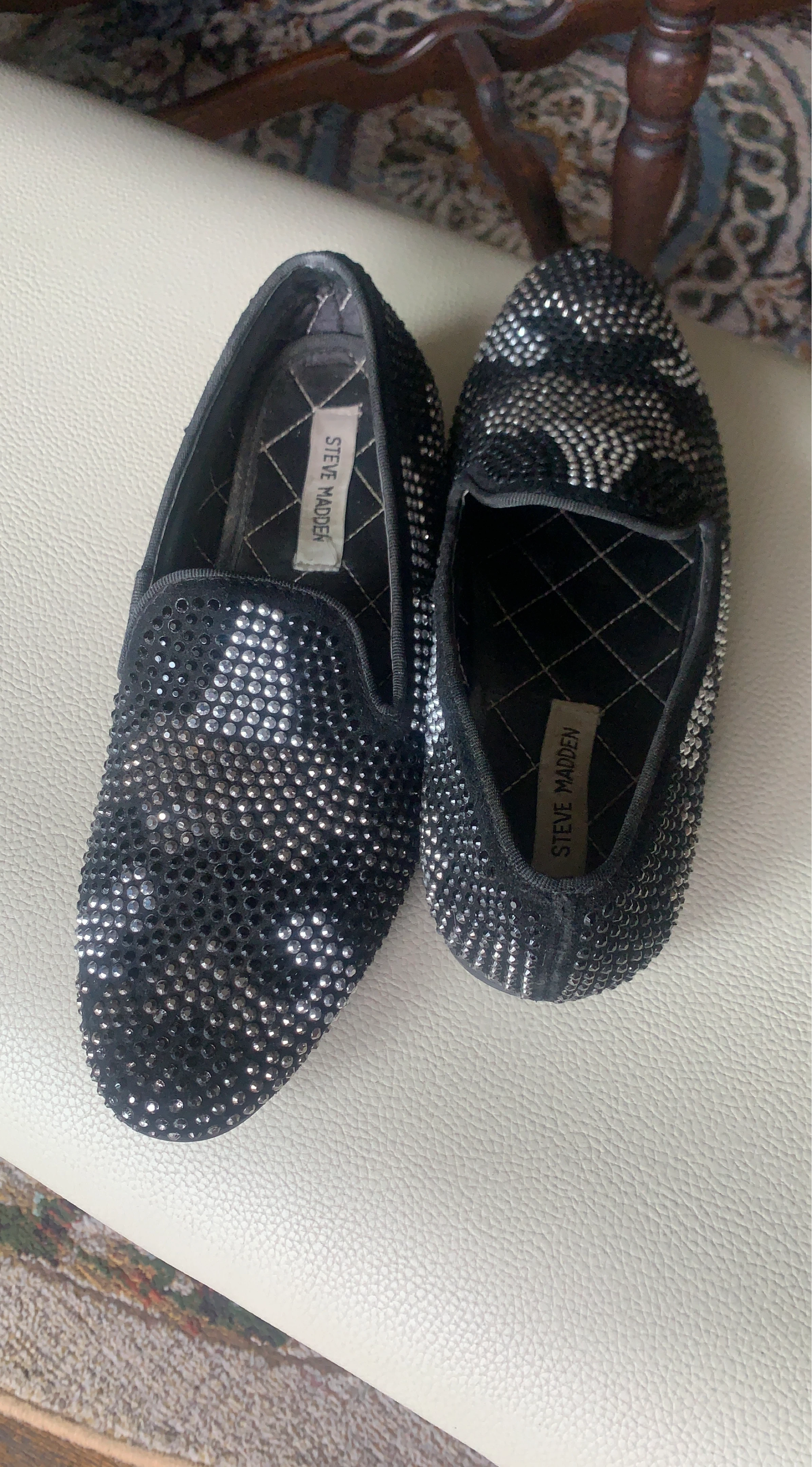 Steve Madden Genuine leather Embellished Loafers Men's Size 7