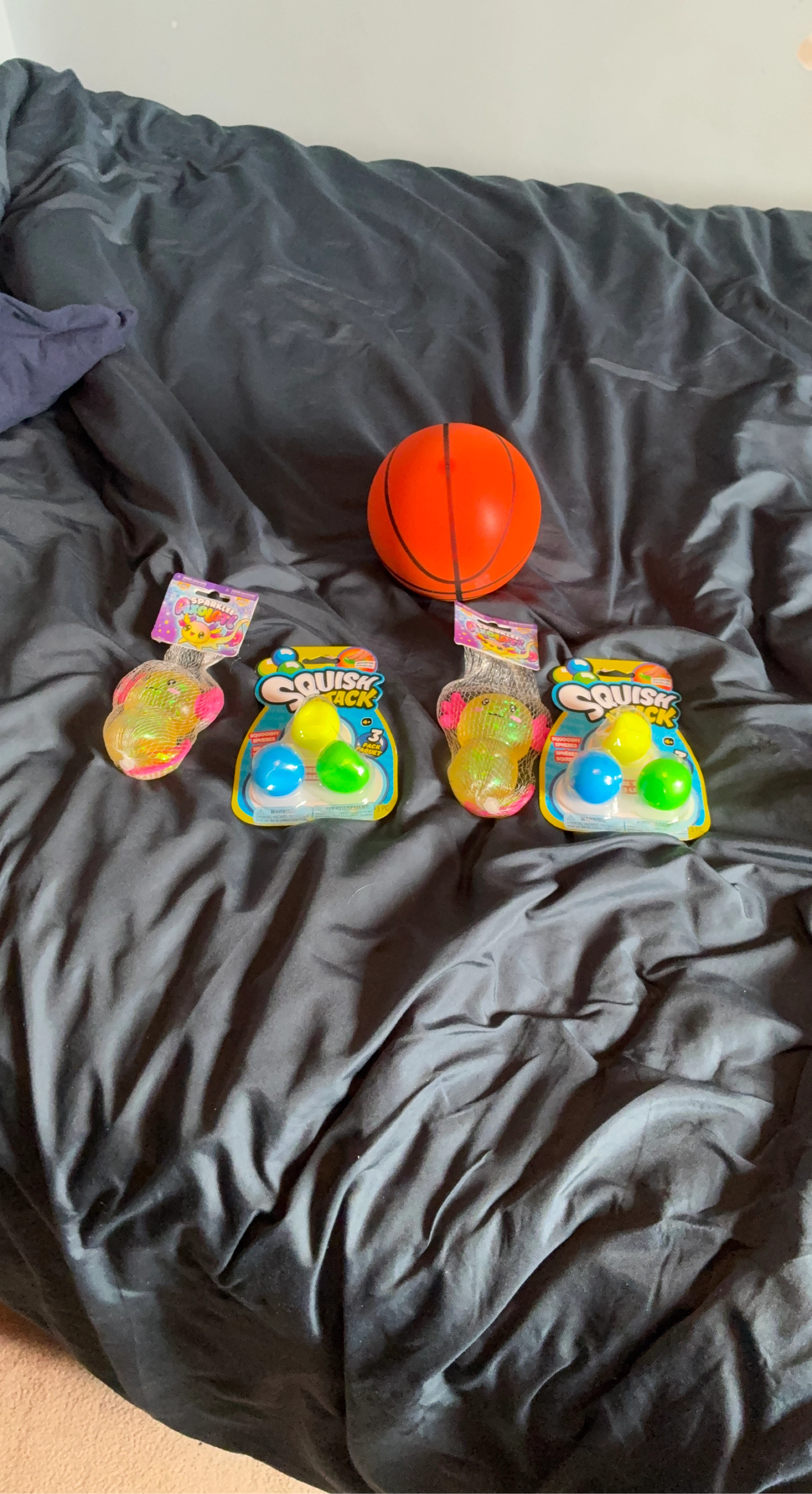3 Pack Squish Stack Squishy Spheres Assorted Colours