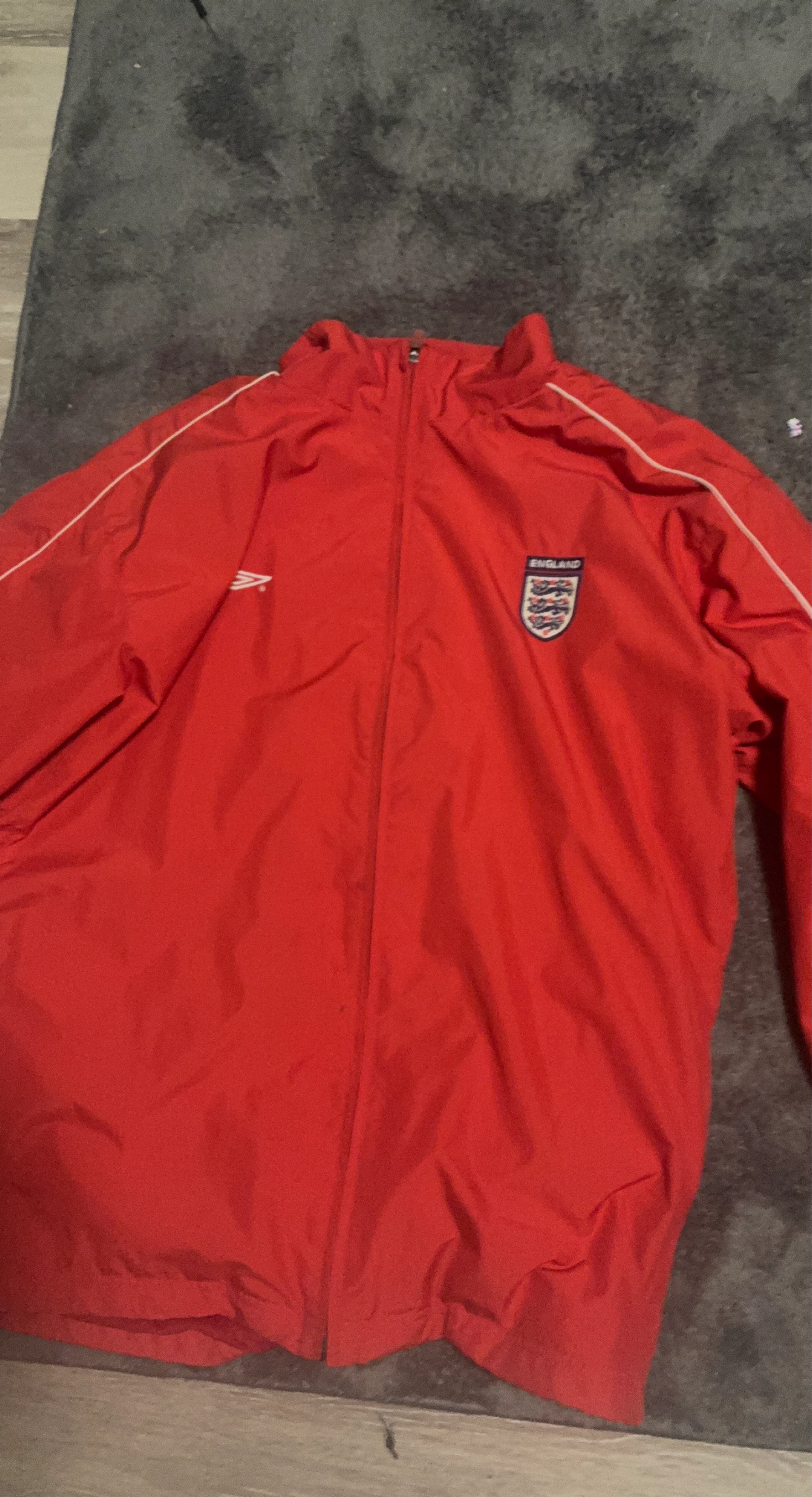 RARE**Red England Track Jacket 1990s