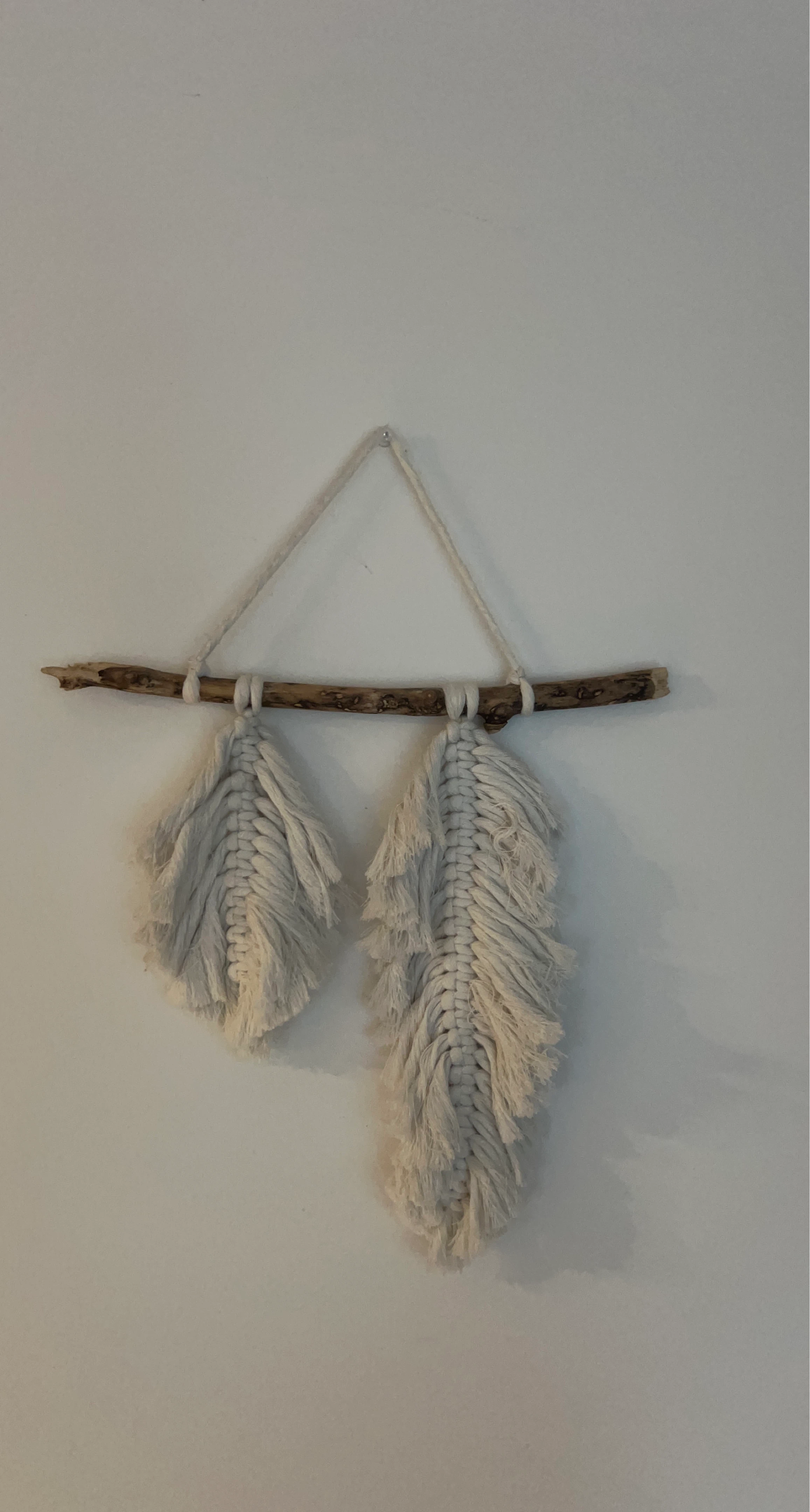 Macrame Feather Wall Hanging