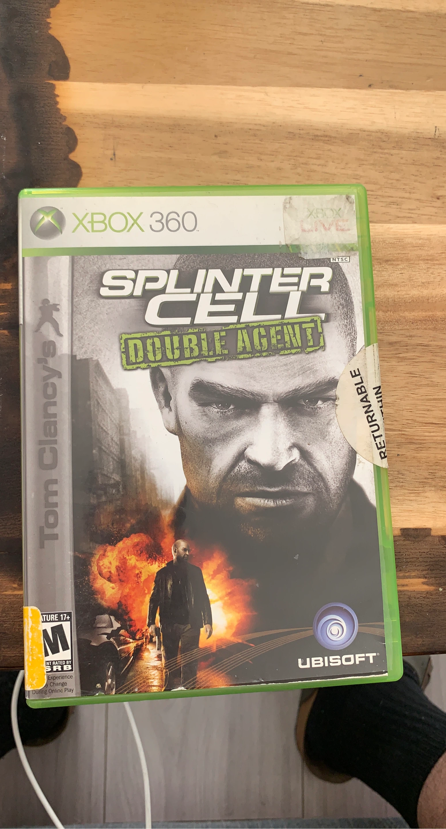 Xbox 360 Splinter Cell Double Agent Game