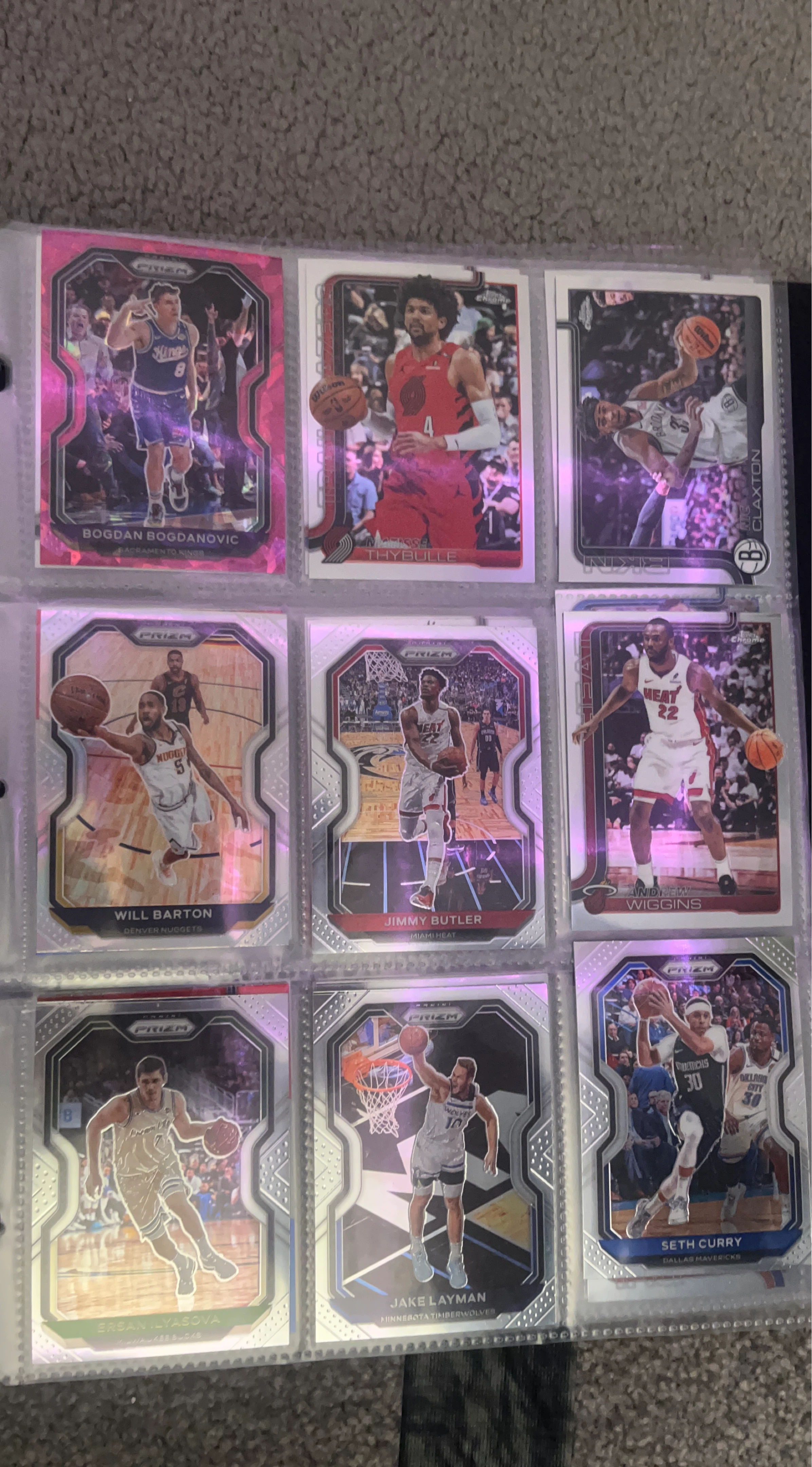 2020-21 Panini Prizm NBA Trading Cards Lot