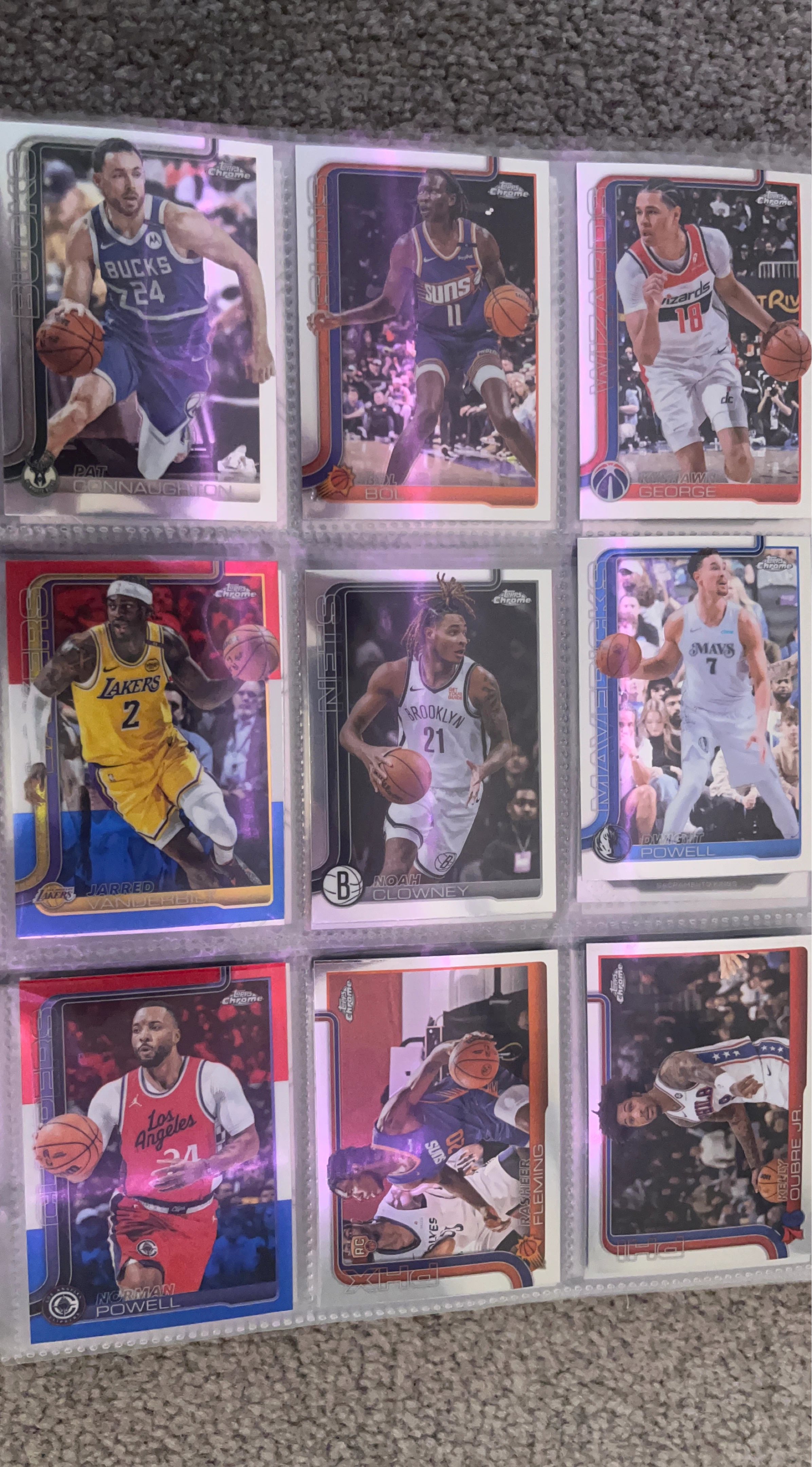 Topps Chrome NBA Trading Cards - Various Players