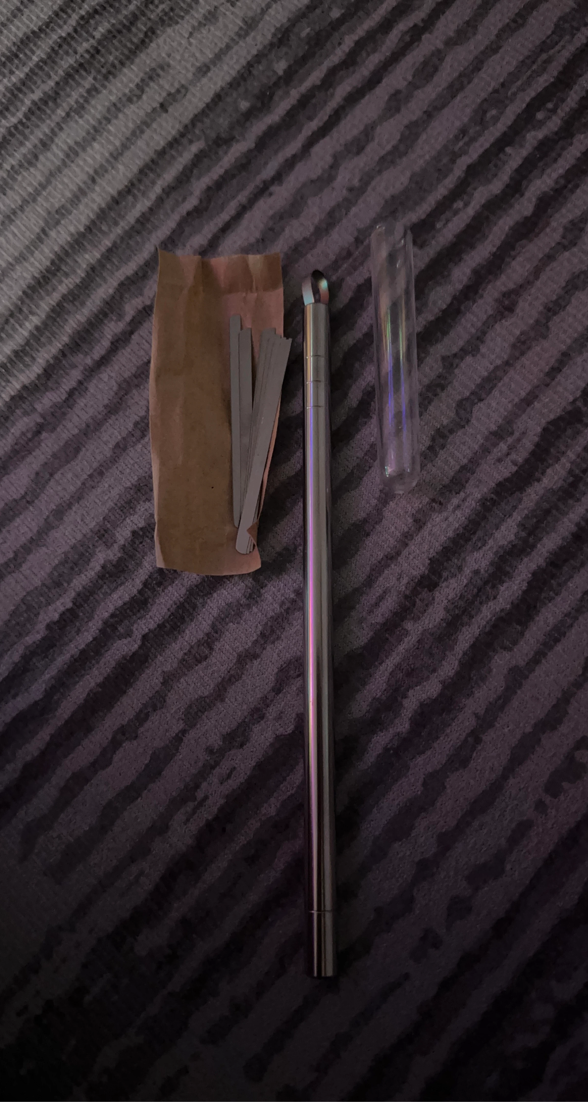 Metal Smoking Pipe Set with Papers