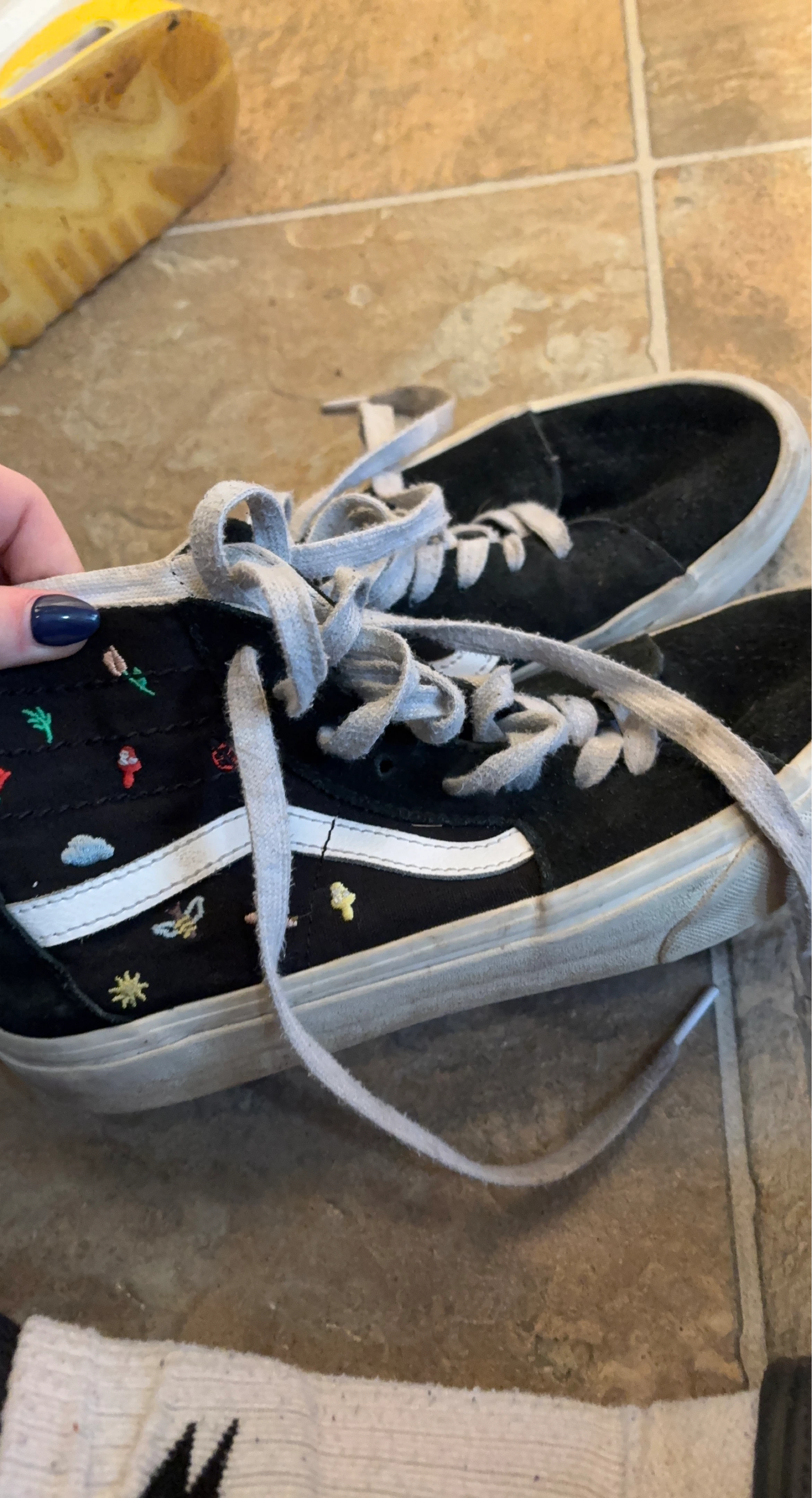 Vans Old Skool Embroidered Black Sneakers