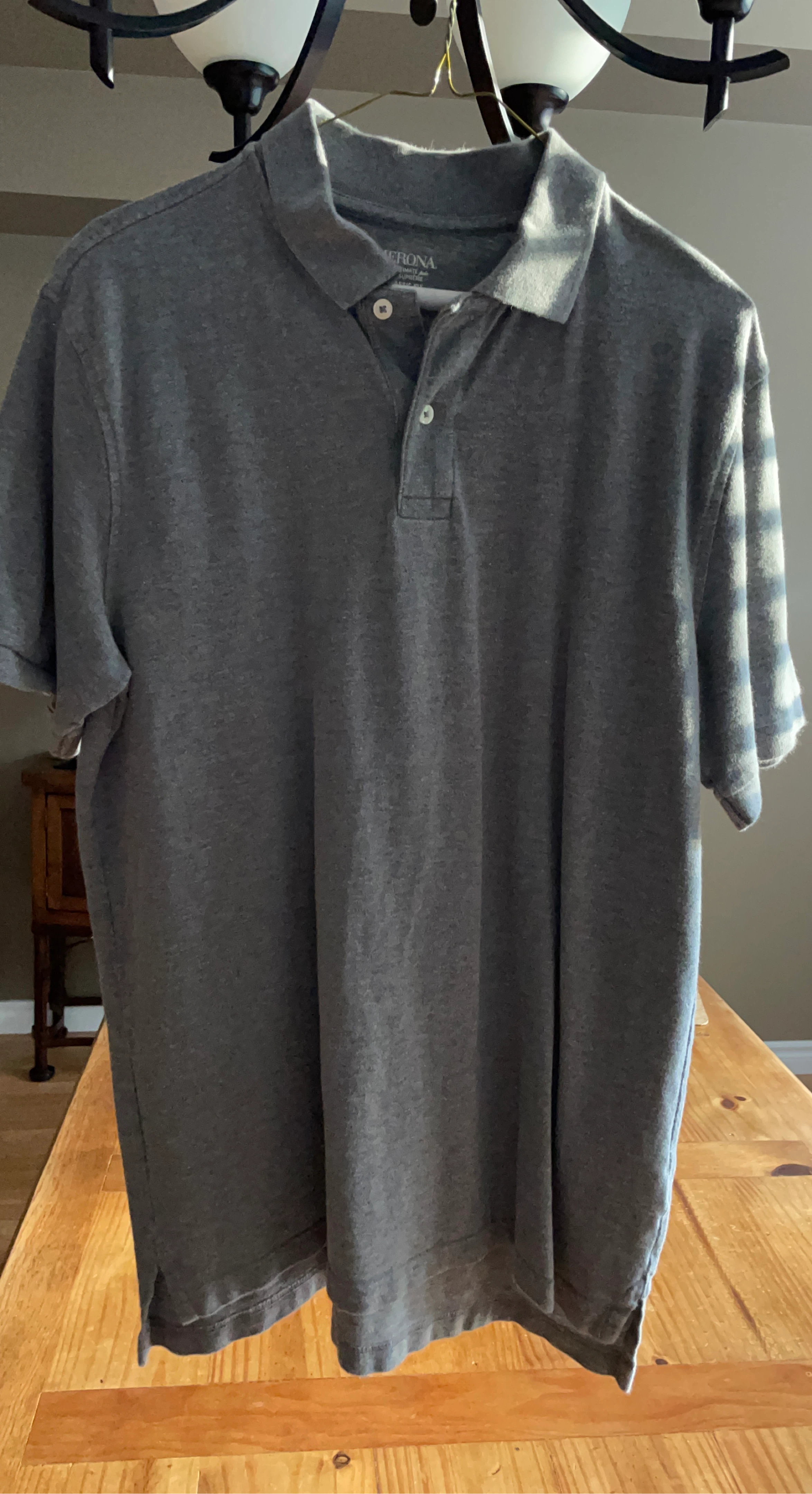 Merona Men's Grey Polo Shirt - Classic Fit