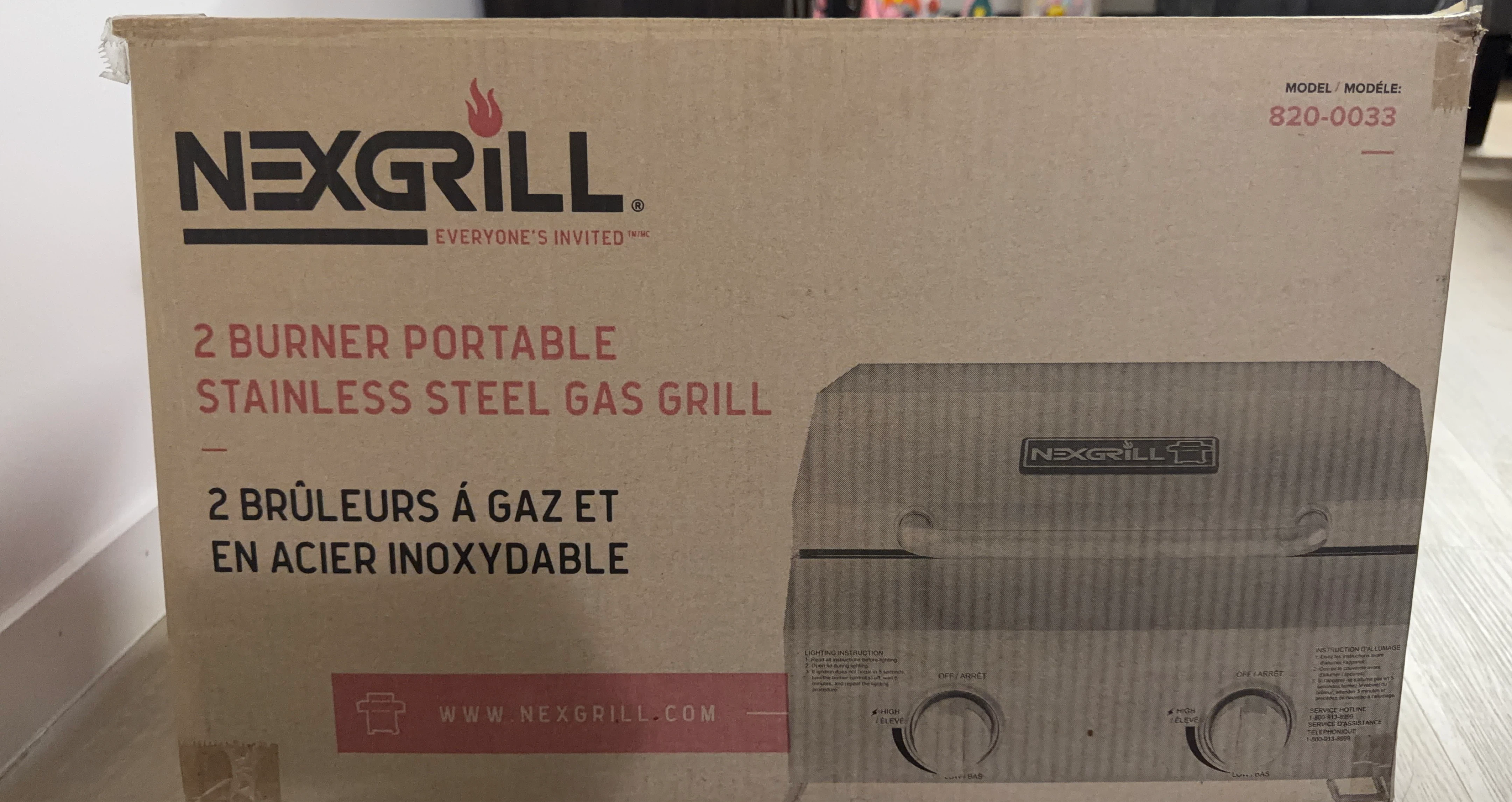 Nexgrill 2 Burner Portable Stainless Steel Gas Grill
