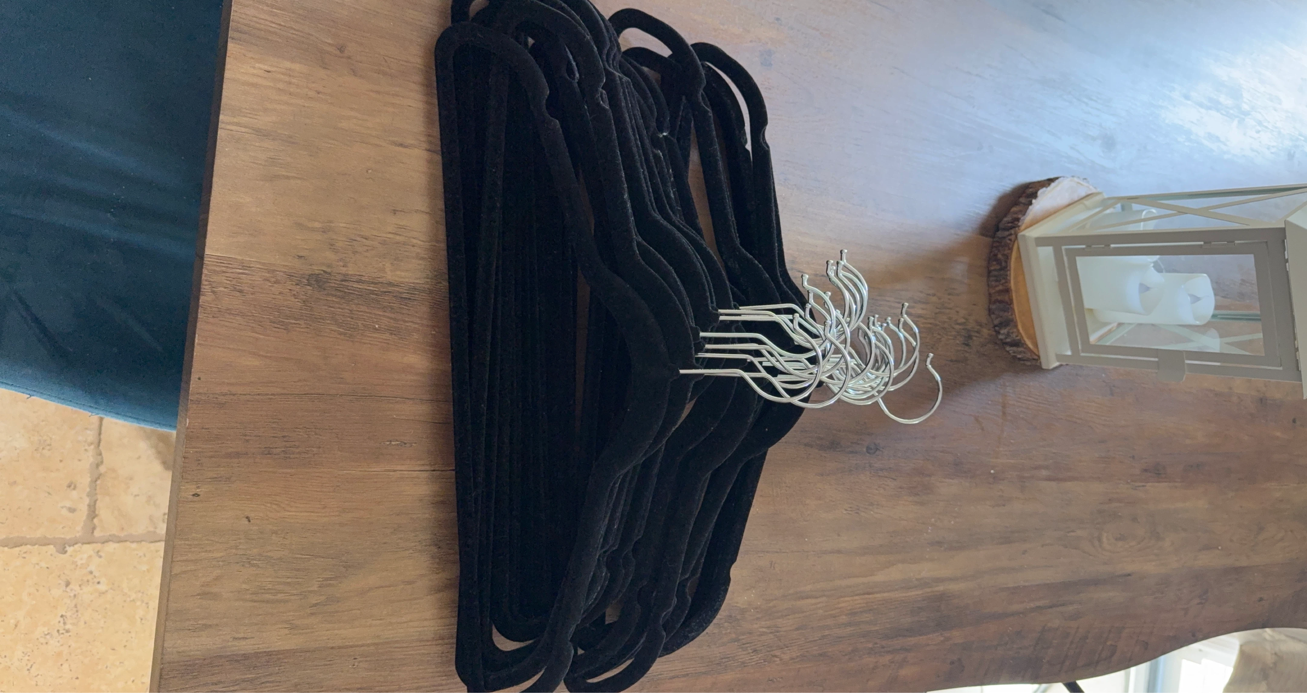 Black Velvet Hangers (Set of 20)