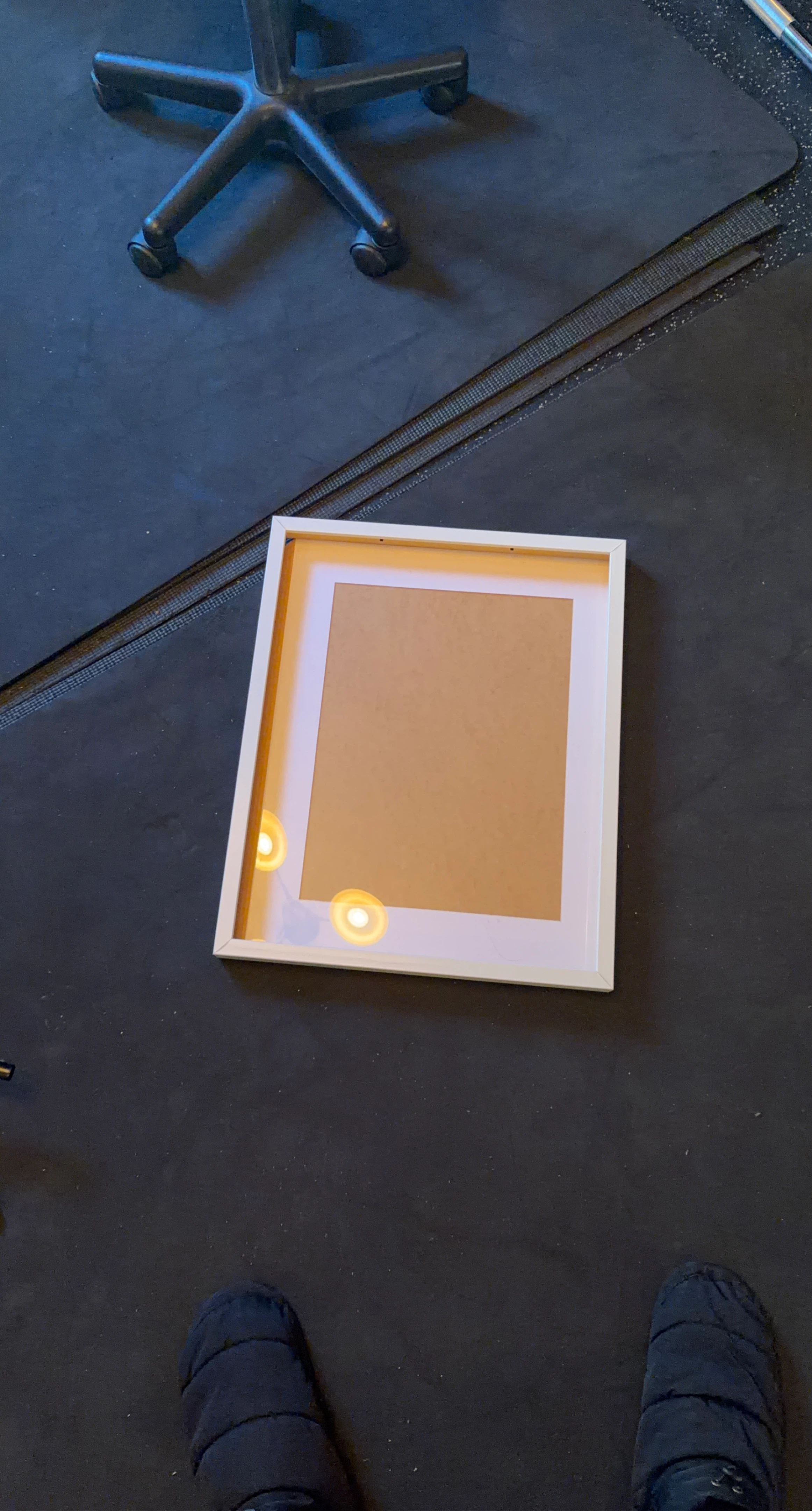 6-White Picture Frame with Mat EACH