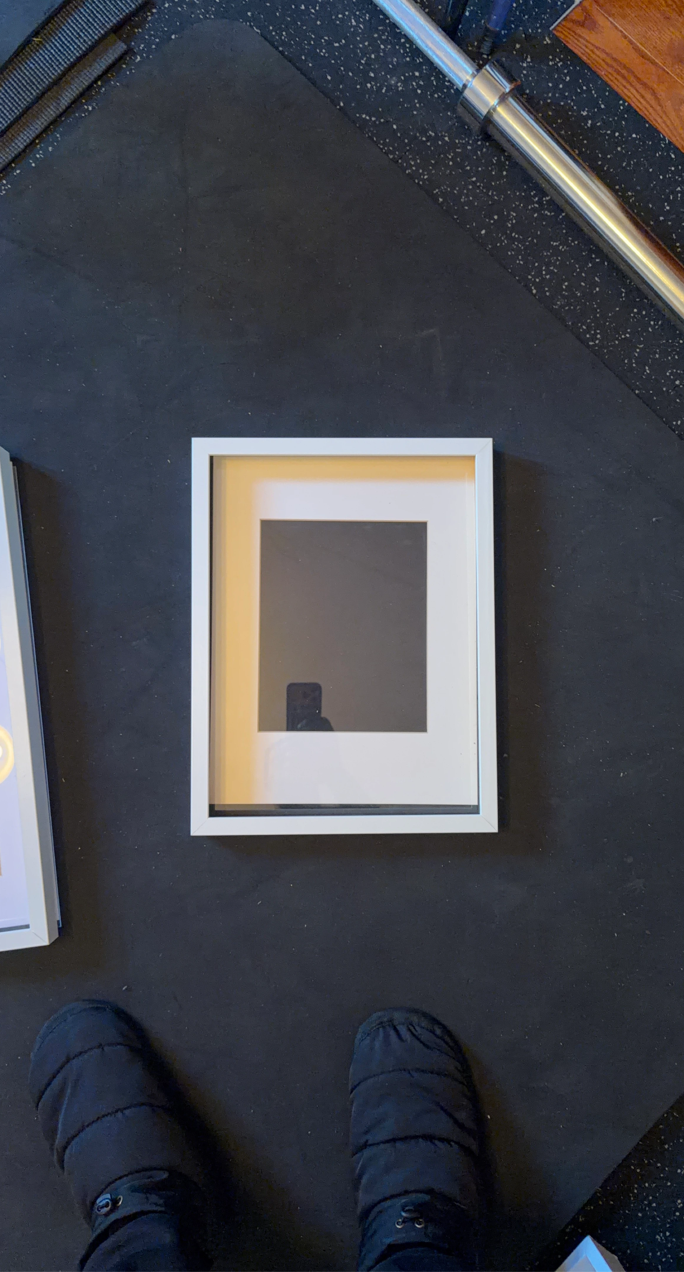 8- White Photo Frame with Mat EACH