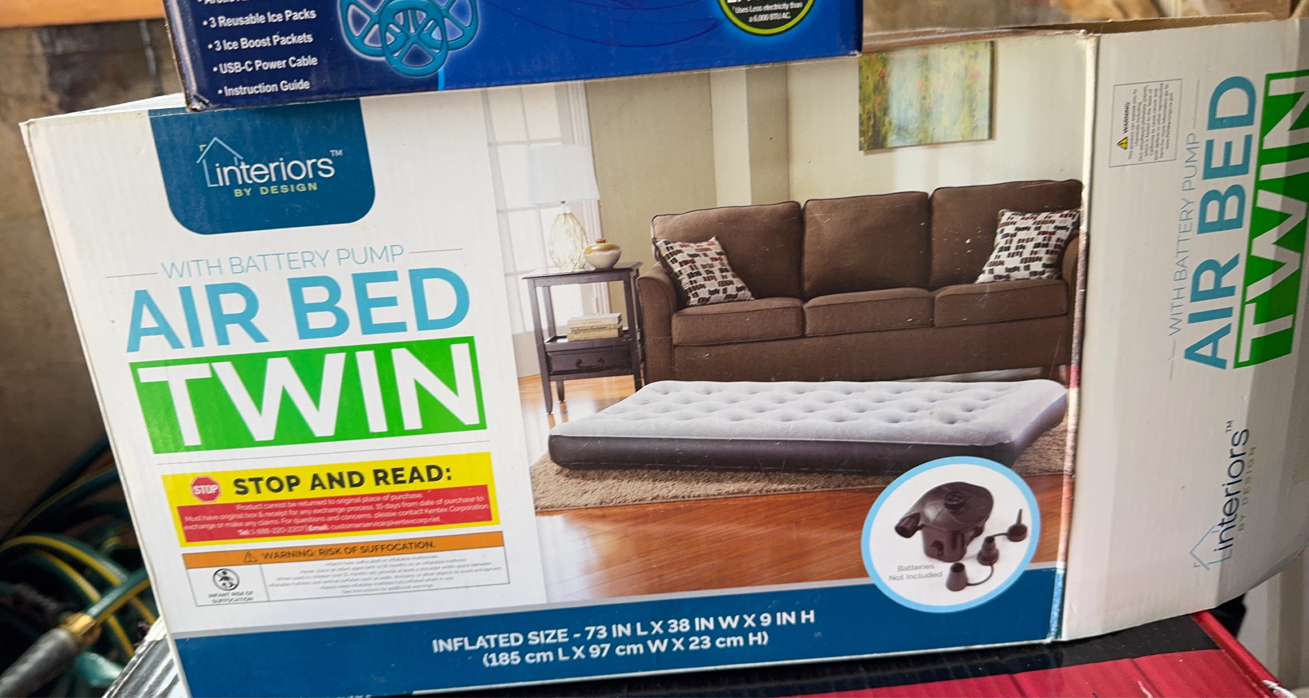 Linteriors Air Bed Twin with Battery Pump