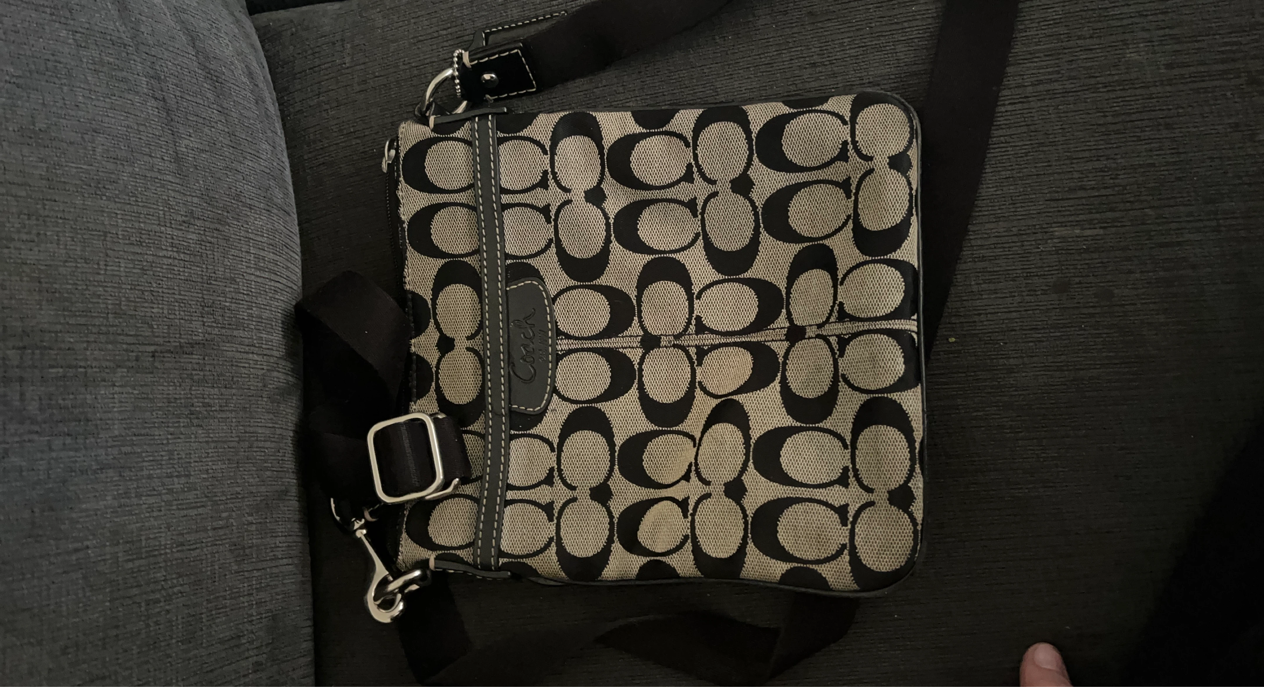 Coach Signature C Monogram Crossbody Bag