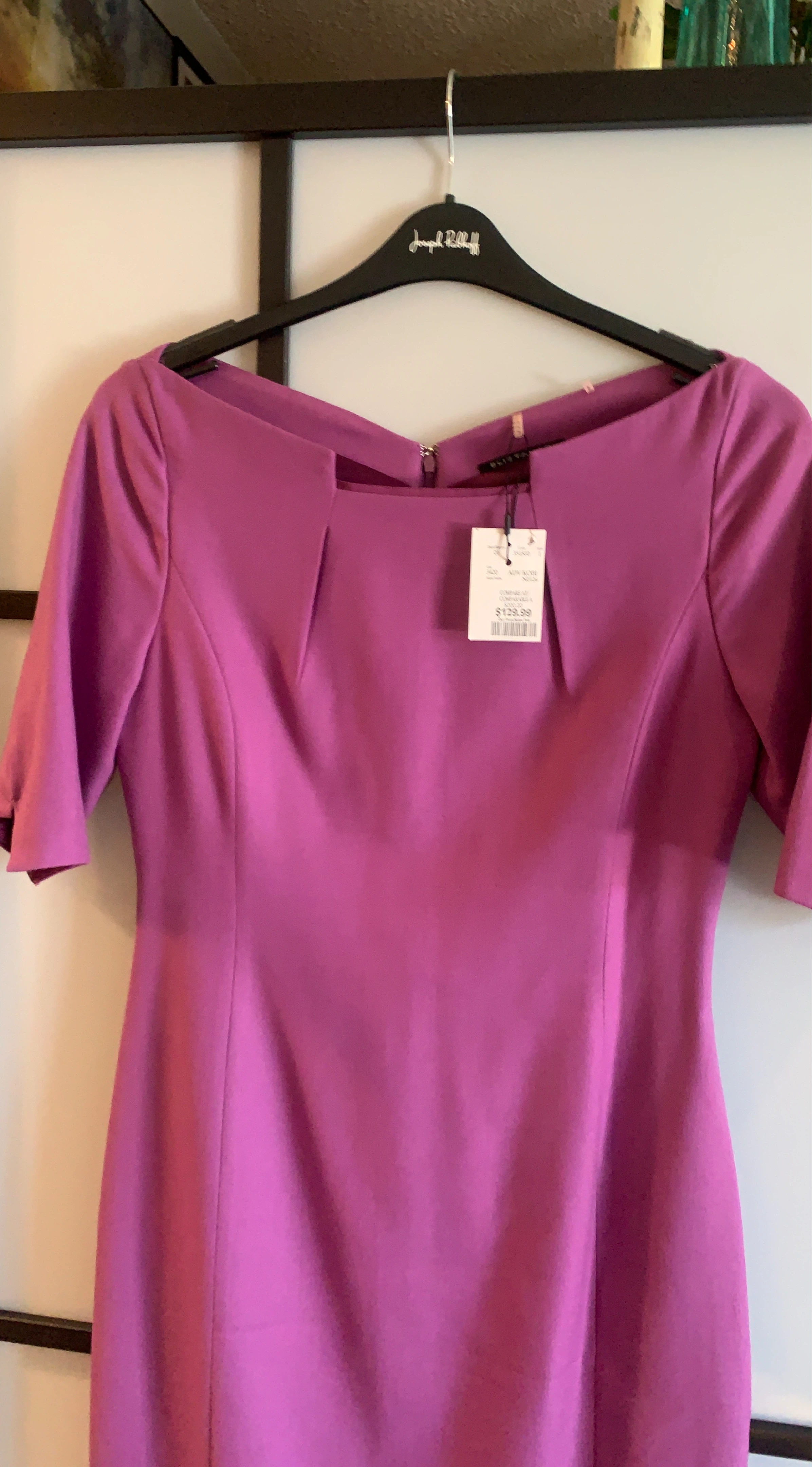 NEW Elie Tahari Magenta Dress ,,M”- Size 8