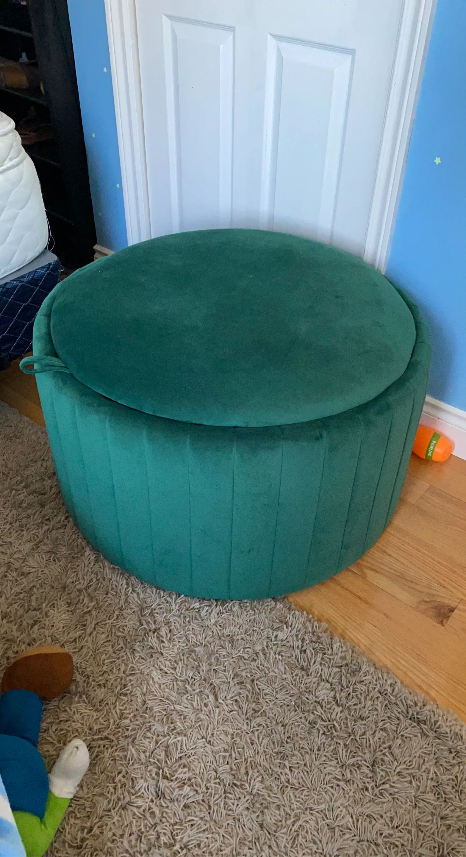 Green Storage Ottoman