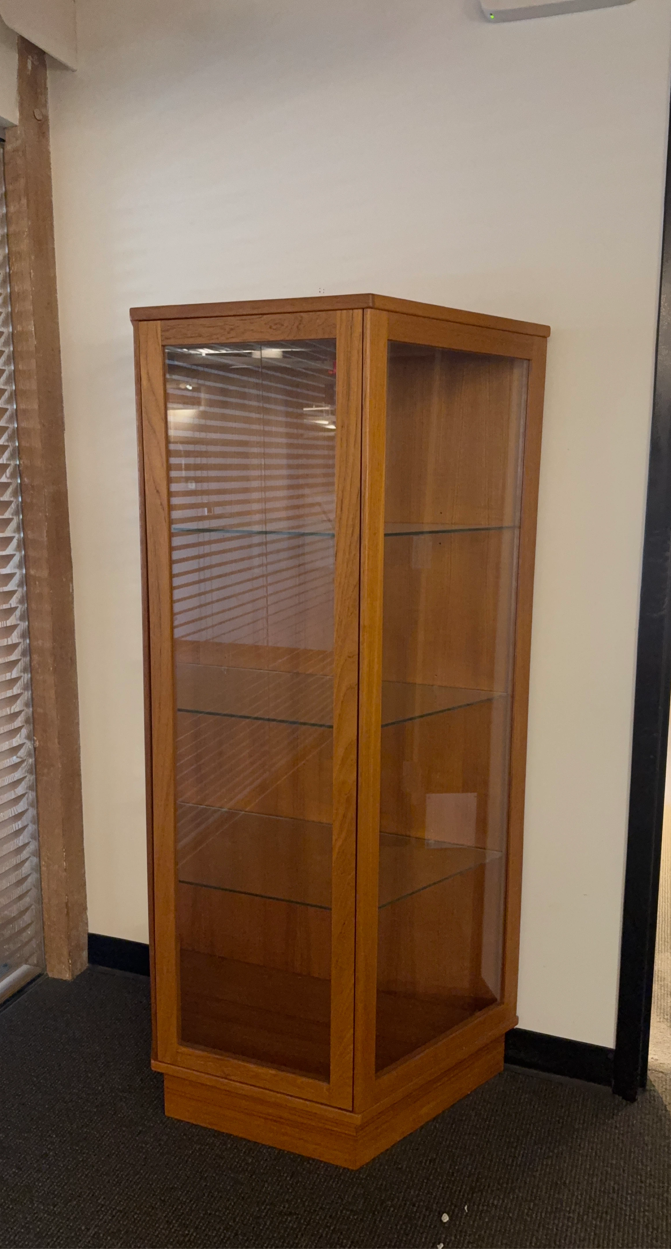 Wooden Display Cabinet with Glass Doors