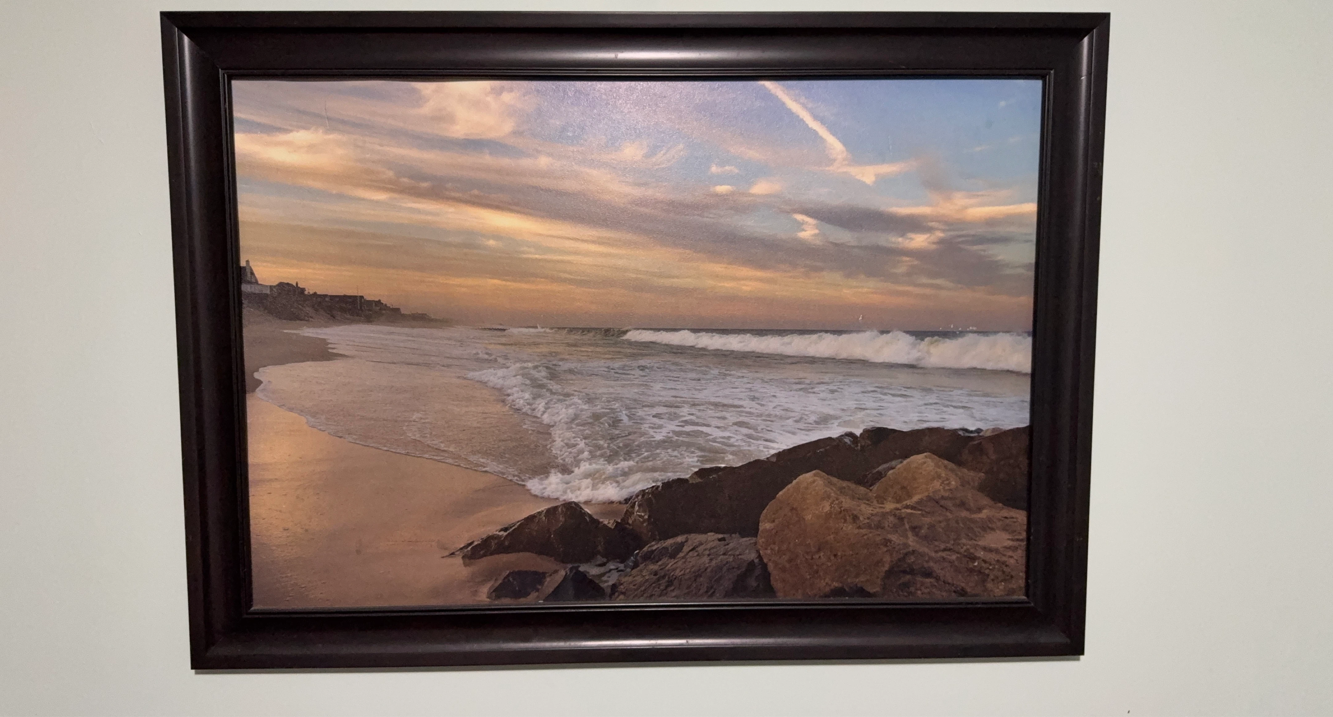 Framed Beach Landscape Wall Art