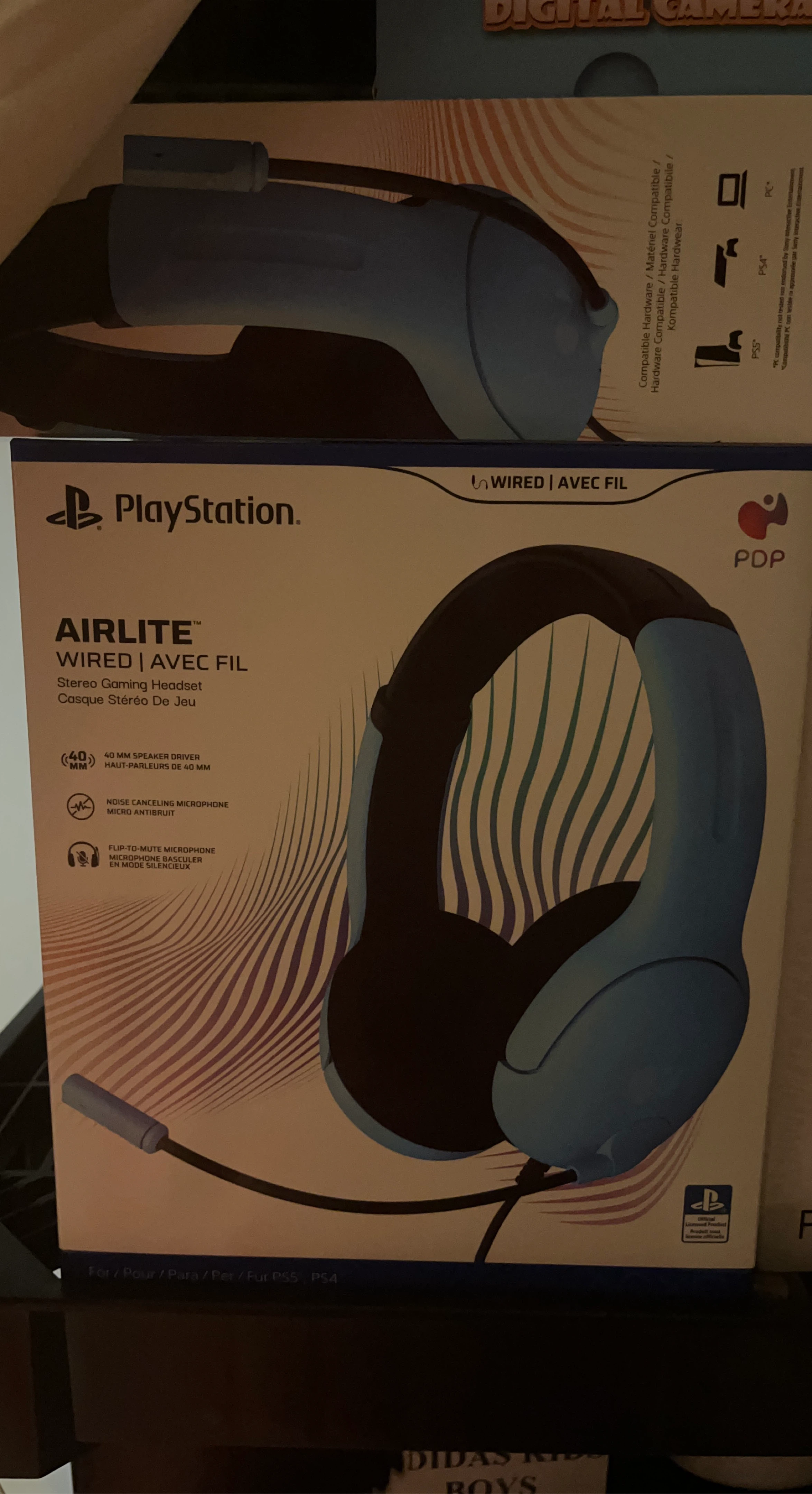 PDP AIRLITE Wired Stereo Gaming Headset for PS5/PS4/PC