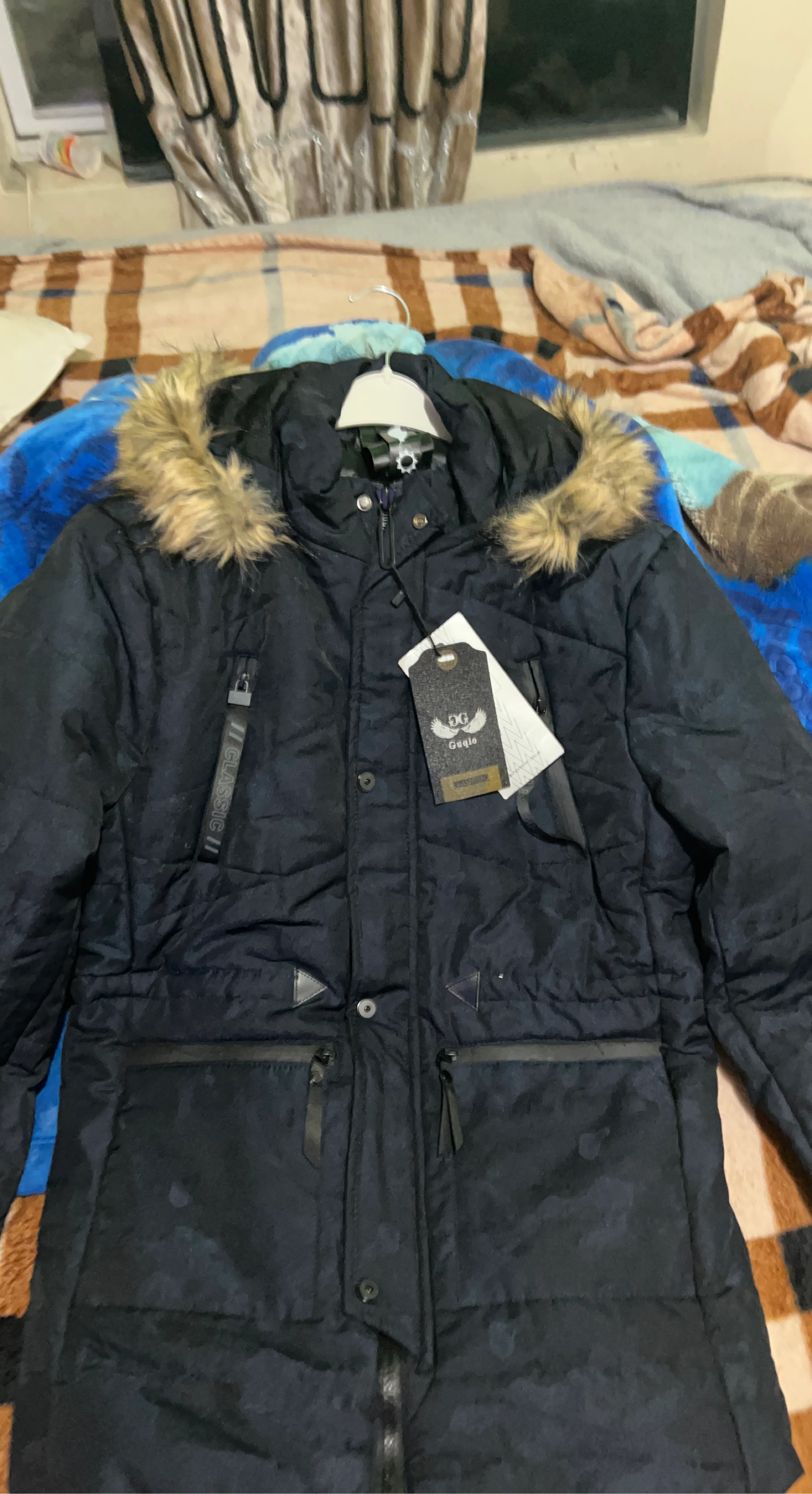 Guqle "Classic II" Puffer Jacket with Fur Hood