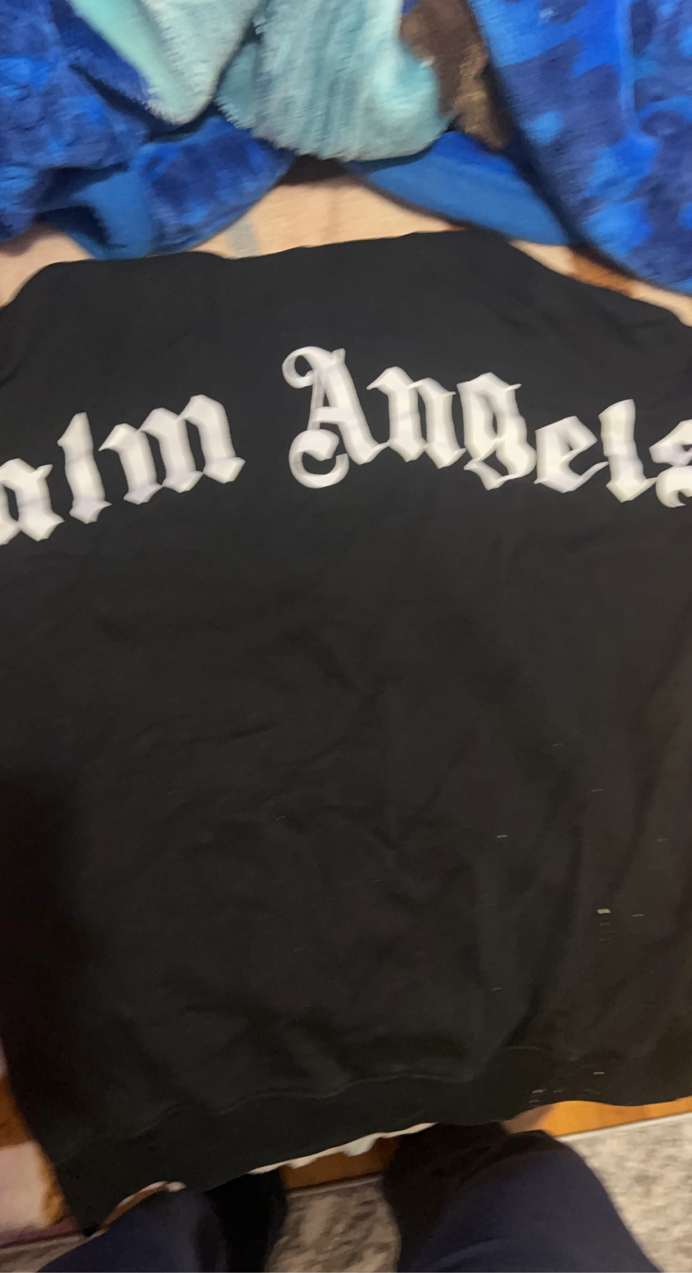 Palm Angels Black Crewneck Sweatshirt