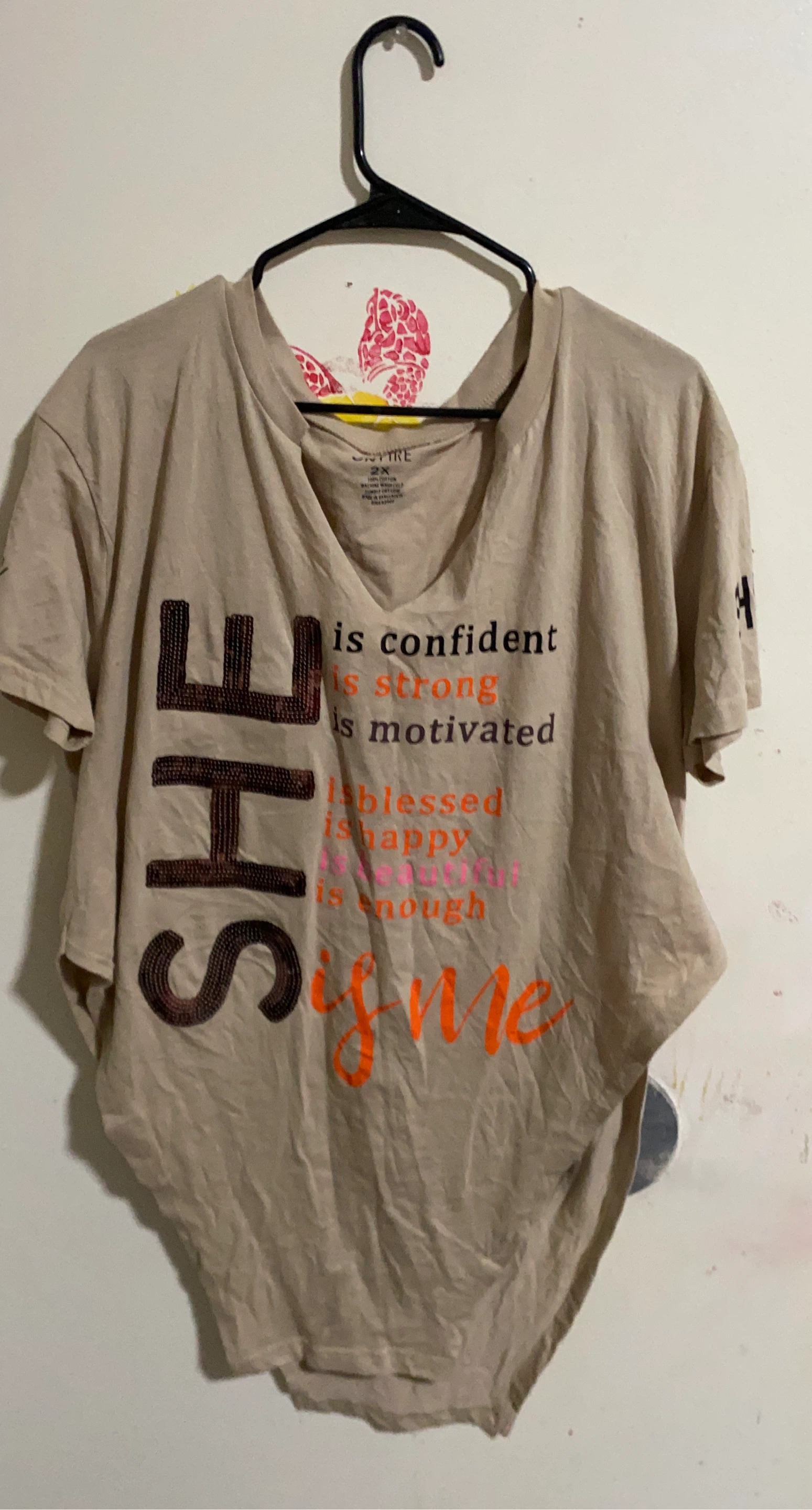 SHE is confident, strong, motivated t-shirt