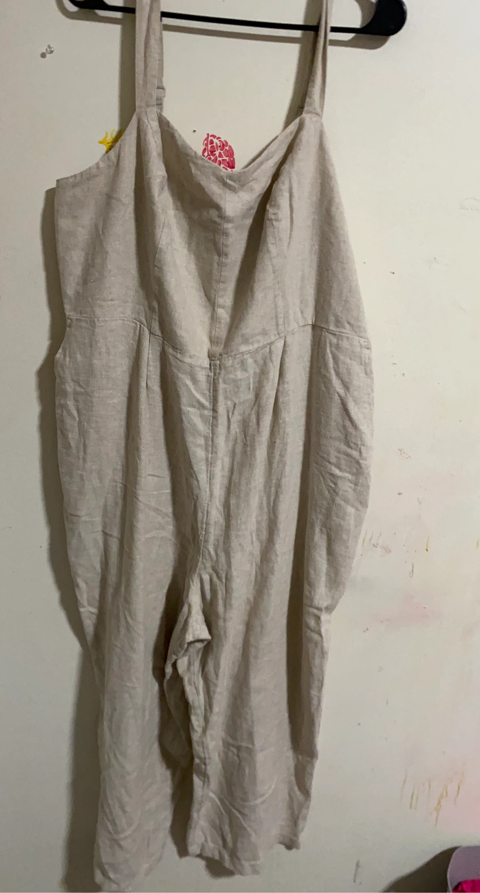 Linen Jumpsuit - Beige