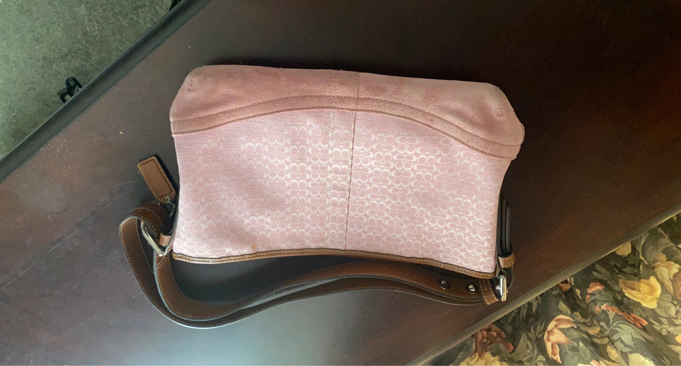 Coach Pink Signature C Hobo Shoulder Bag