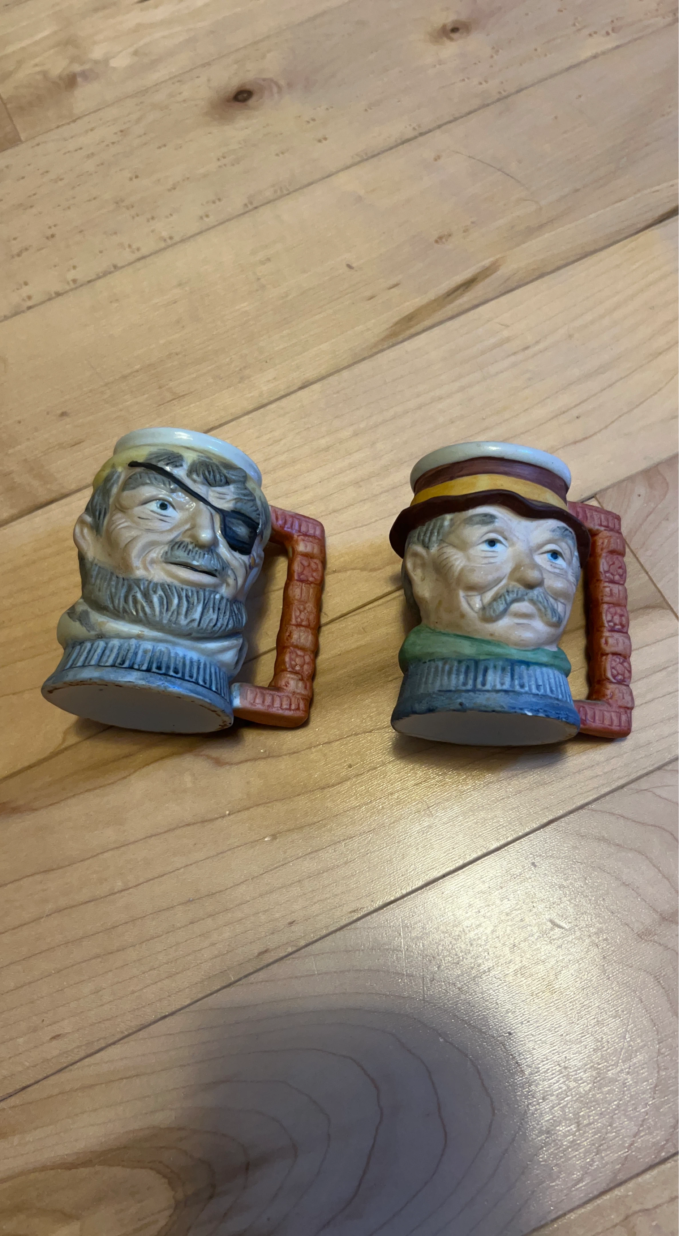 Vintage Character Mugs - Set of 2
