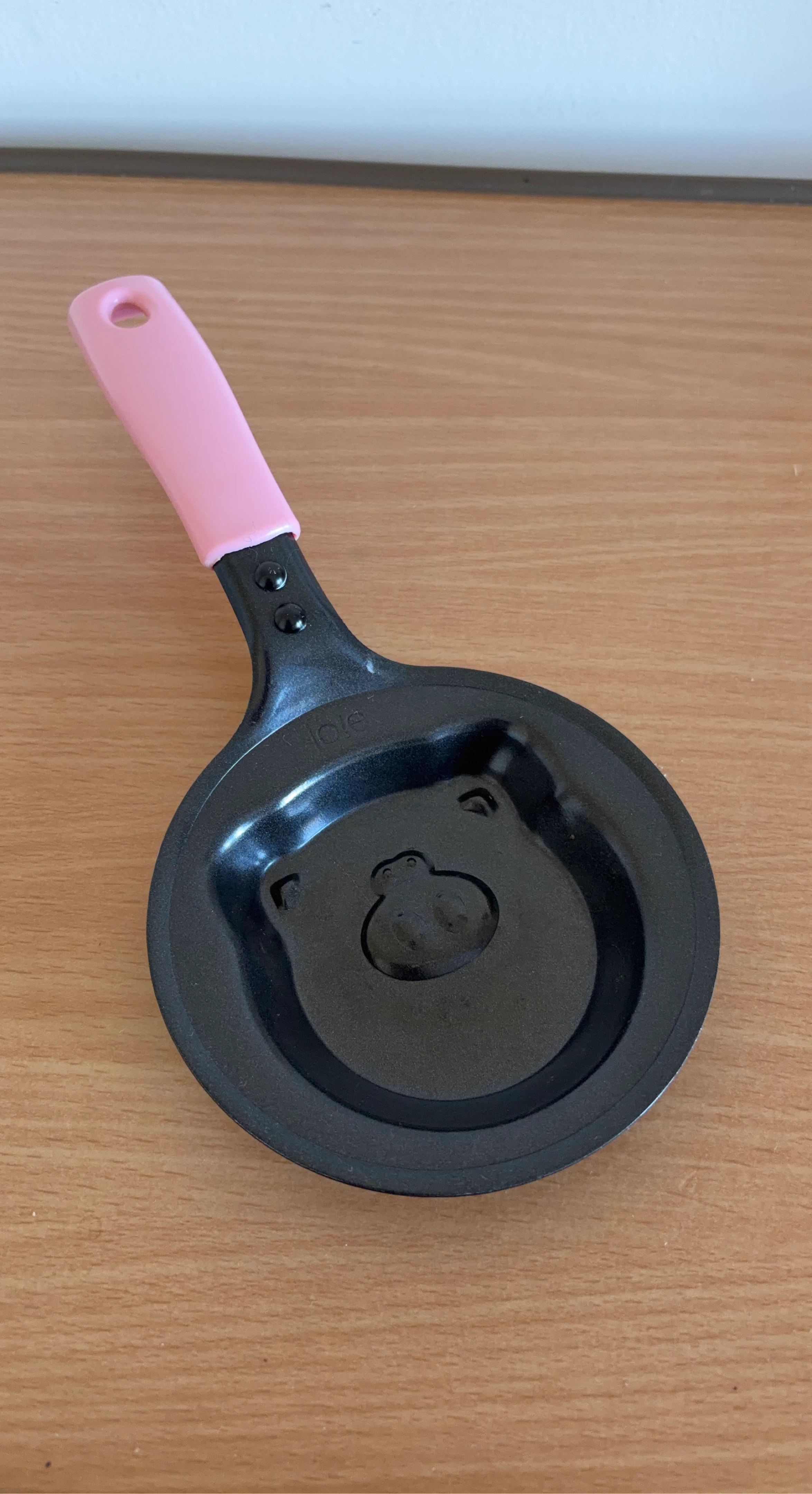 Cute Bear Face Mini Frying Pan with Pink Handle