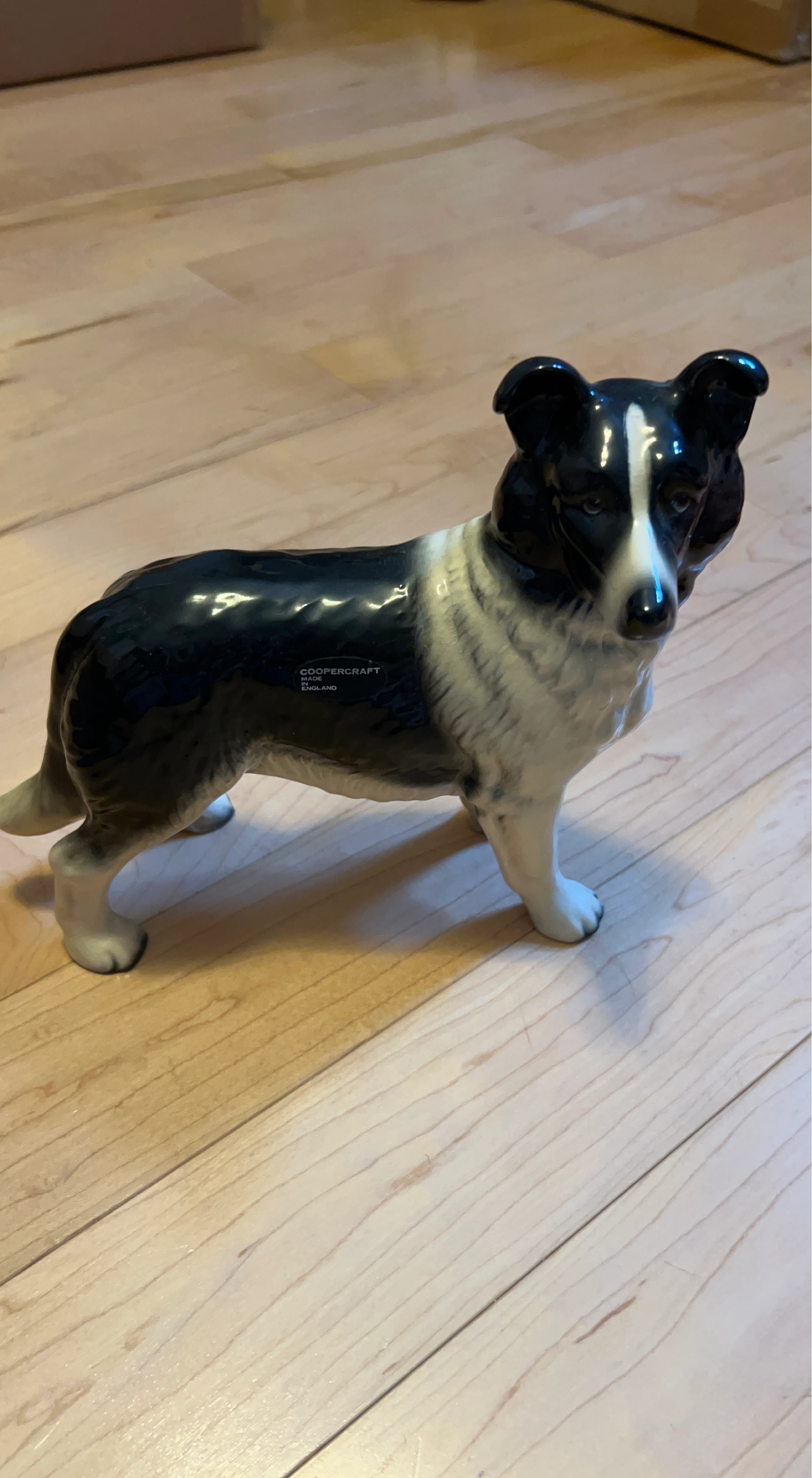 Coopercraft Collie Dog Figurine Made in England