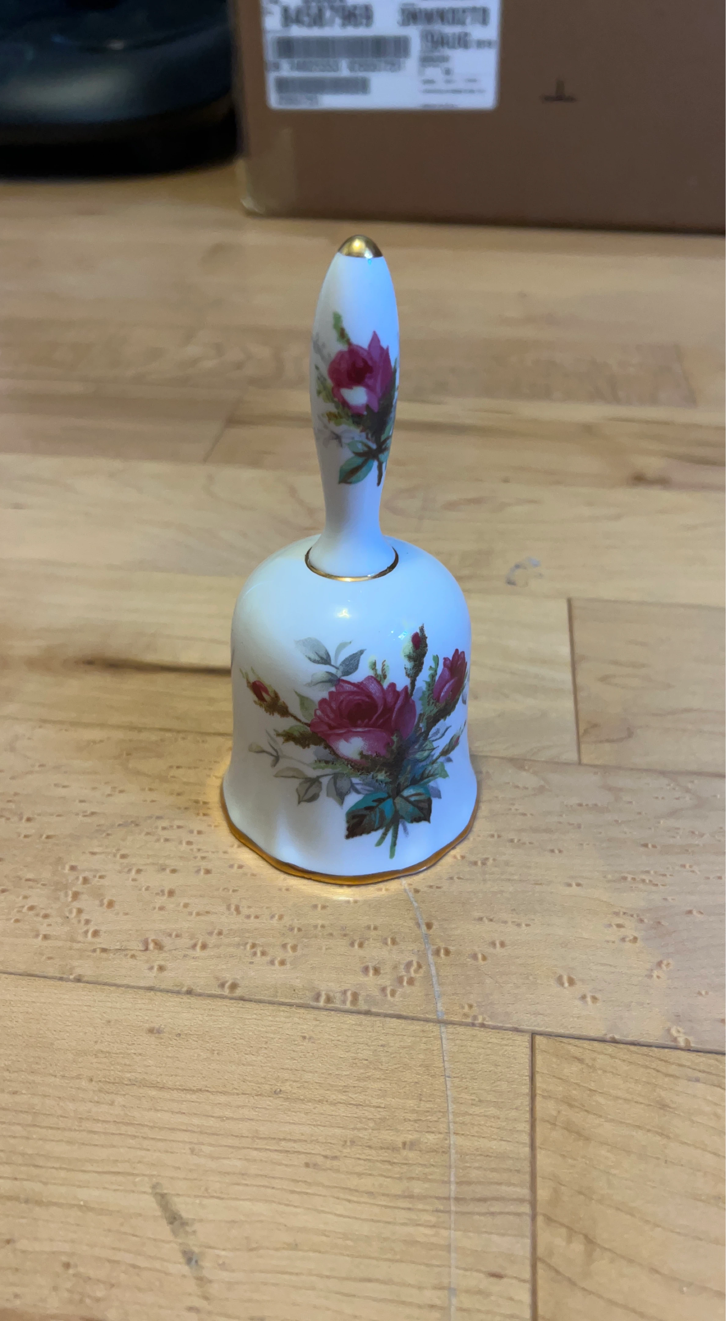 Decorative Porcelain Bell with Roses