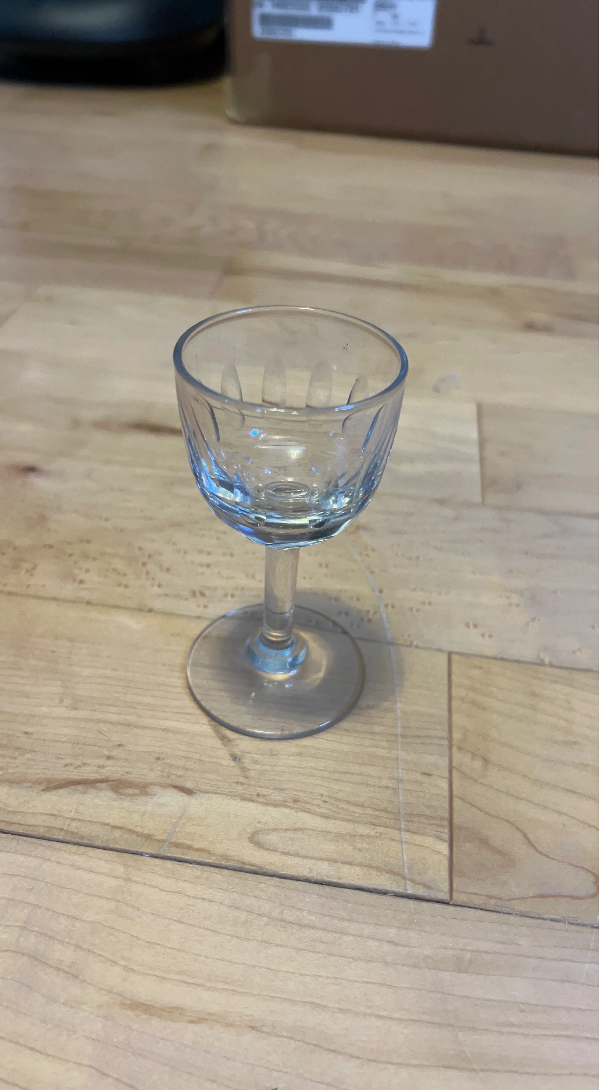 Clear Crystal Cordial Glass