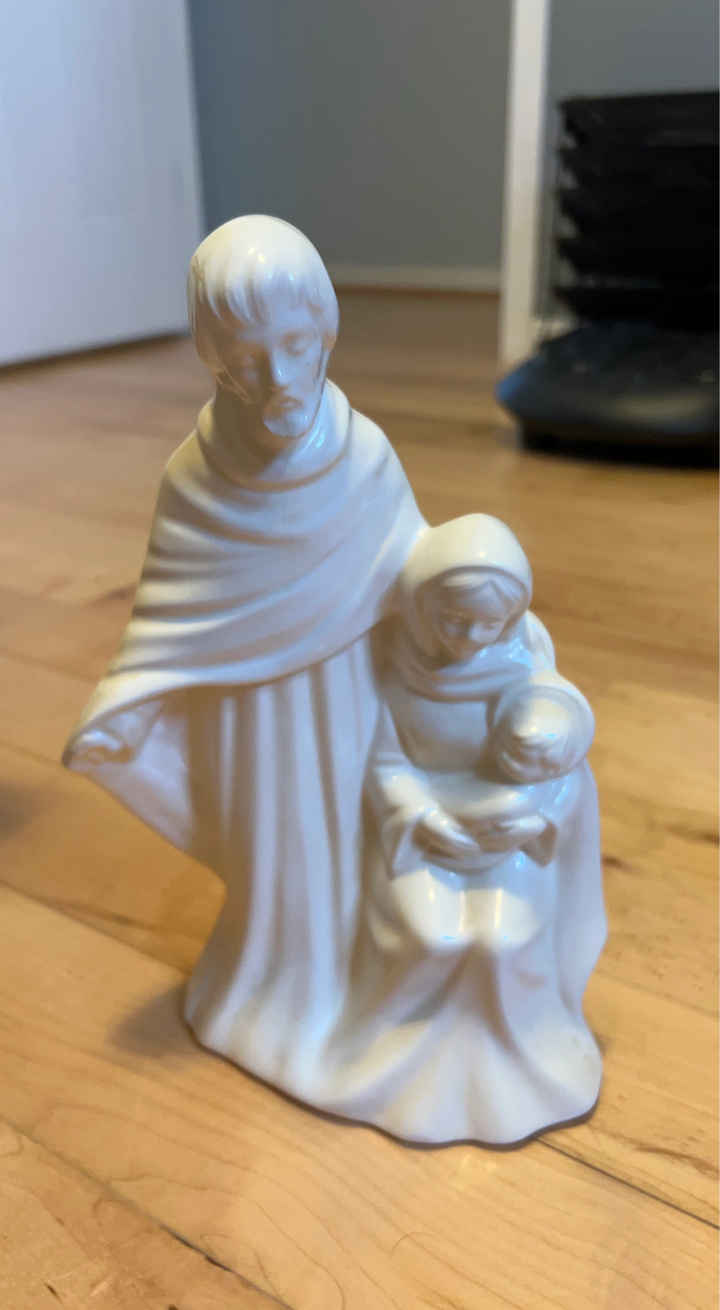 White Ceramic Nativity Figurine