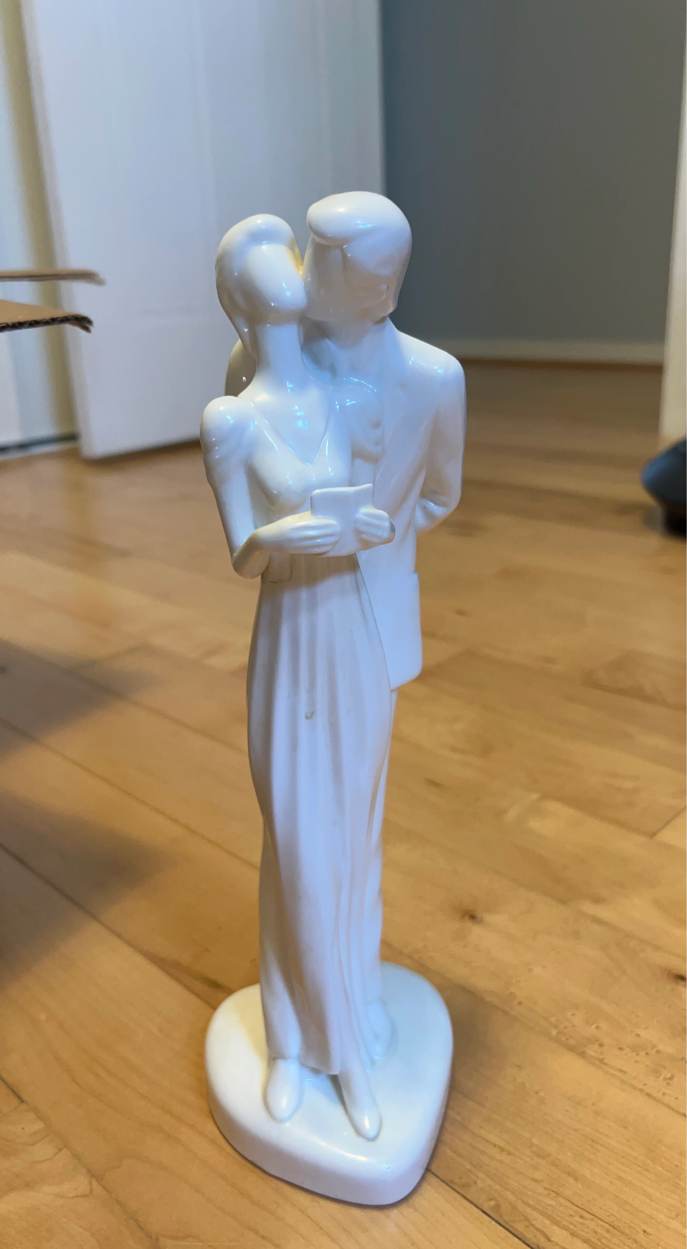 Royal Dolton Anniversary White Ceramic Figurine