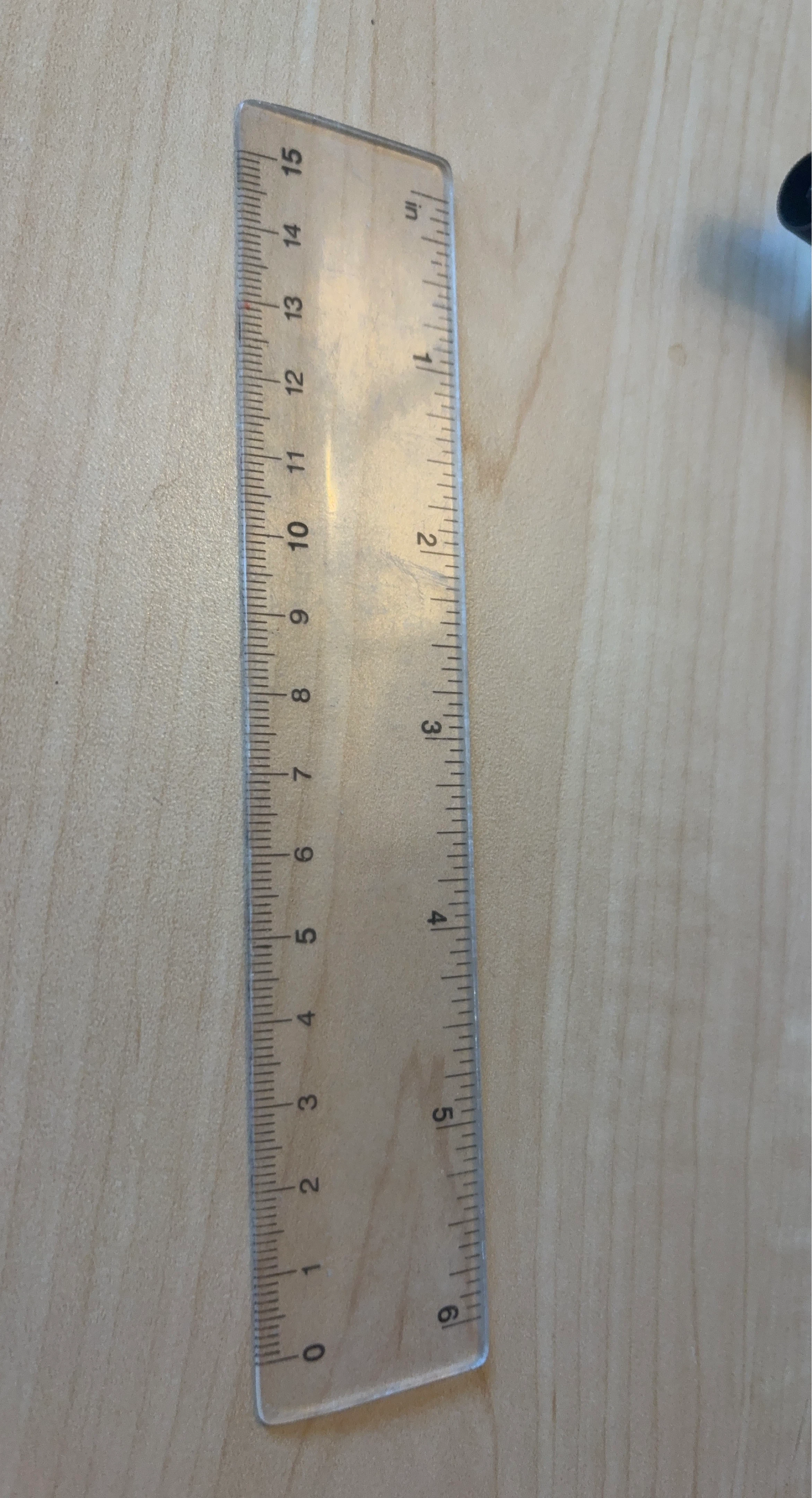 15cm Clear Plastic Ruler
