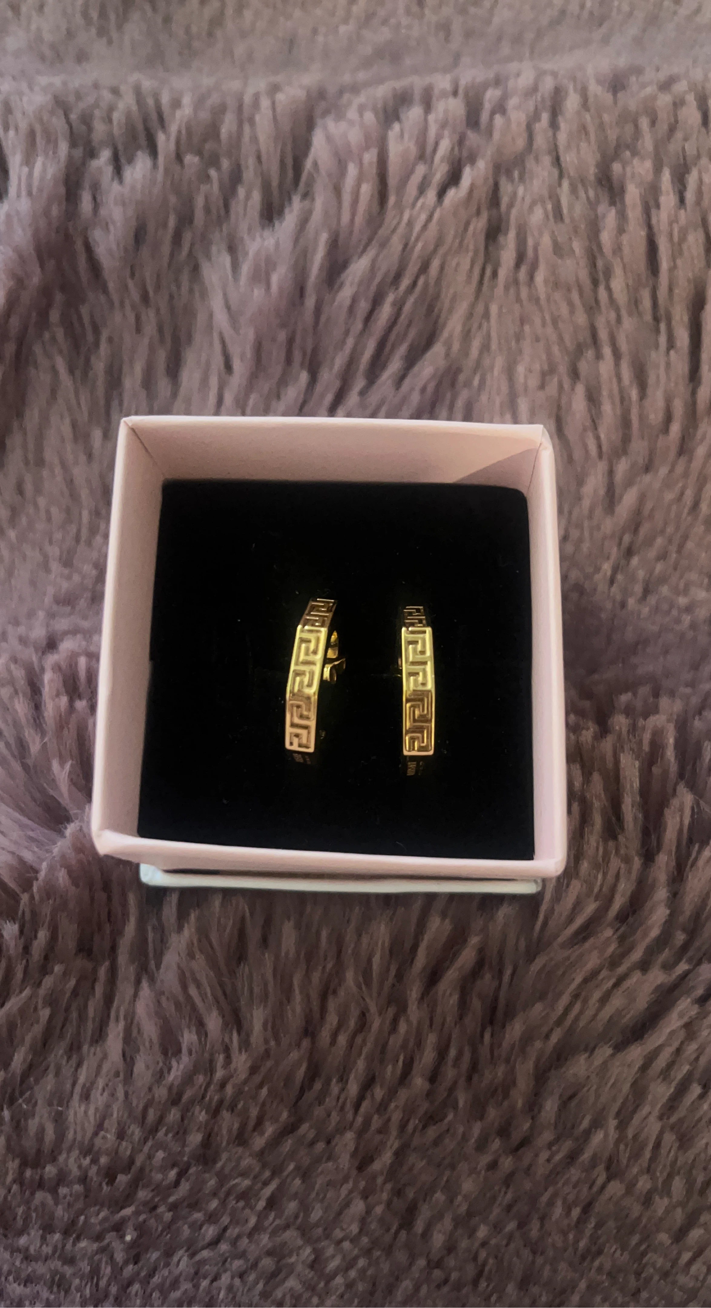 Versace Key Hoop Earrings