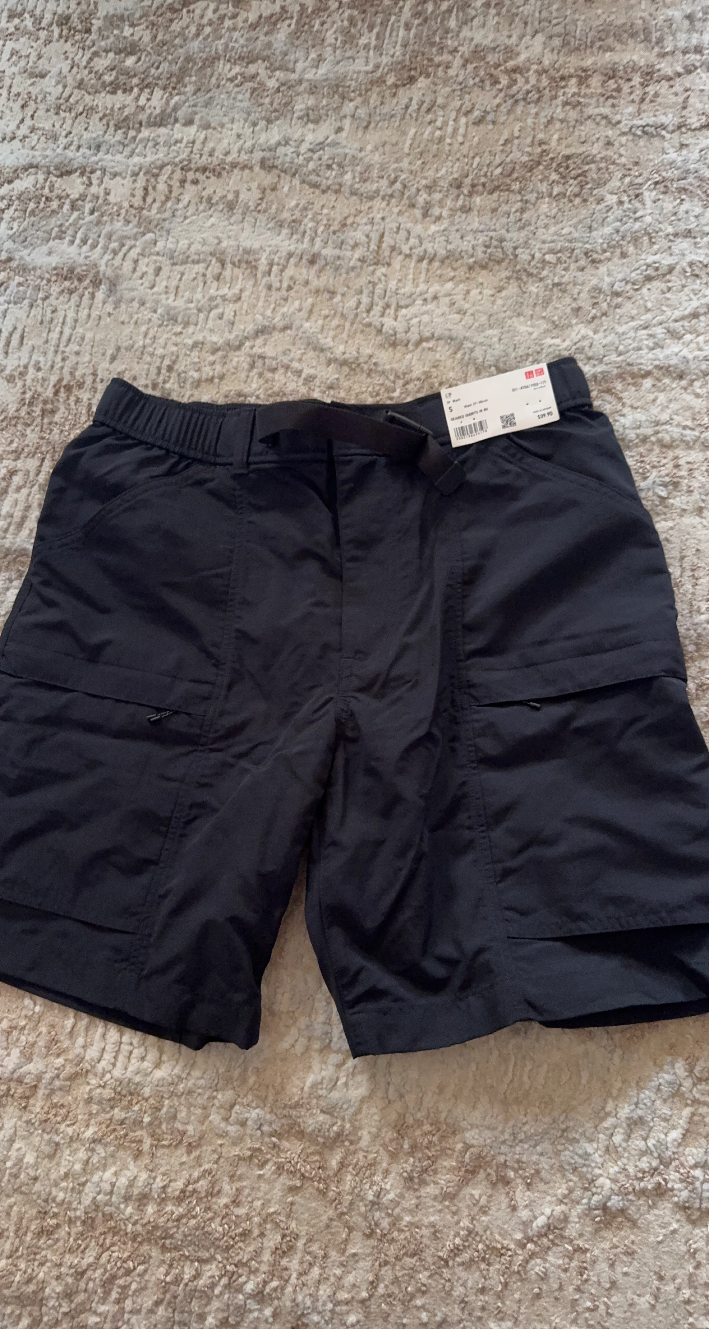 Uniqlo Geared Shorts Black Size S