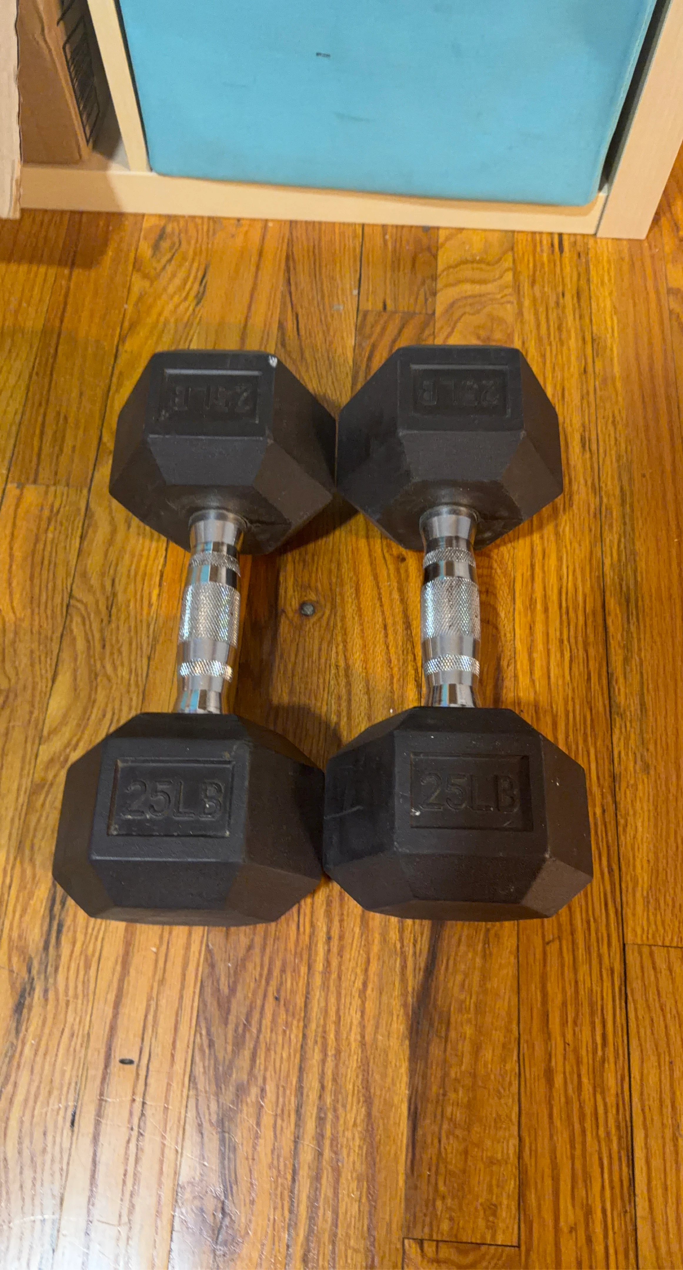 25 LB Hex Dumbbells (Pair)