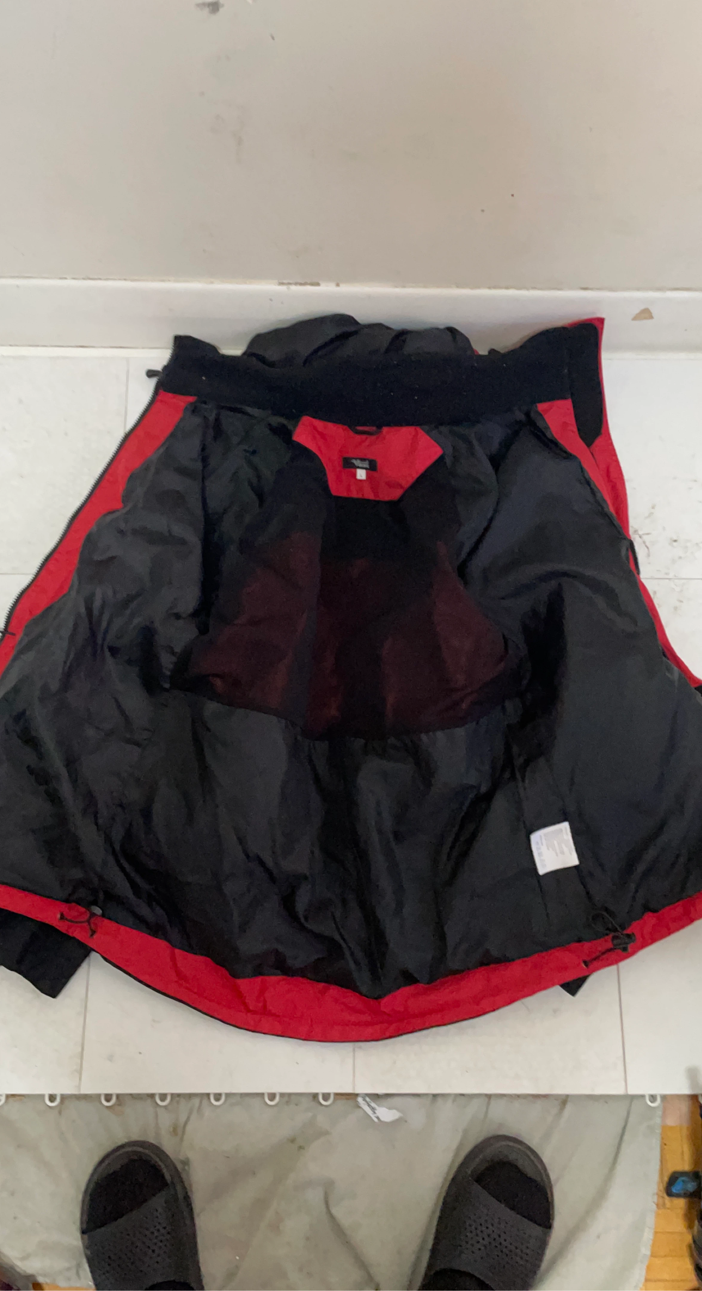 Viking Red and Black Ski Jacket - Size L