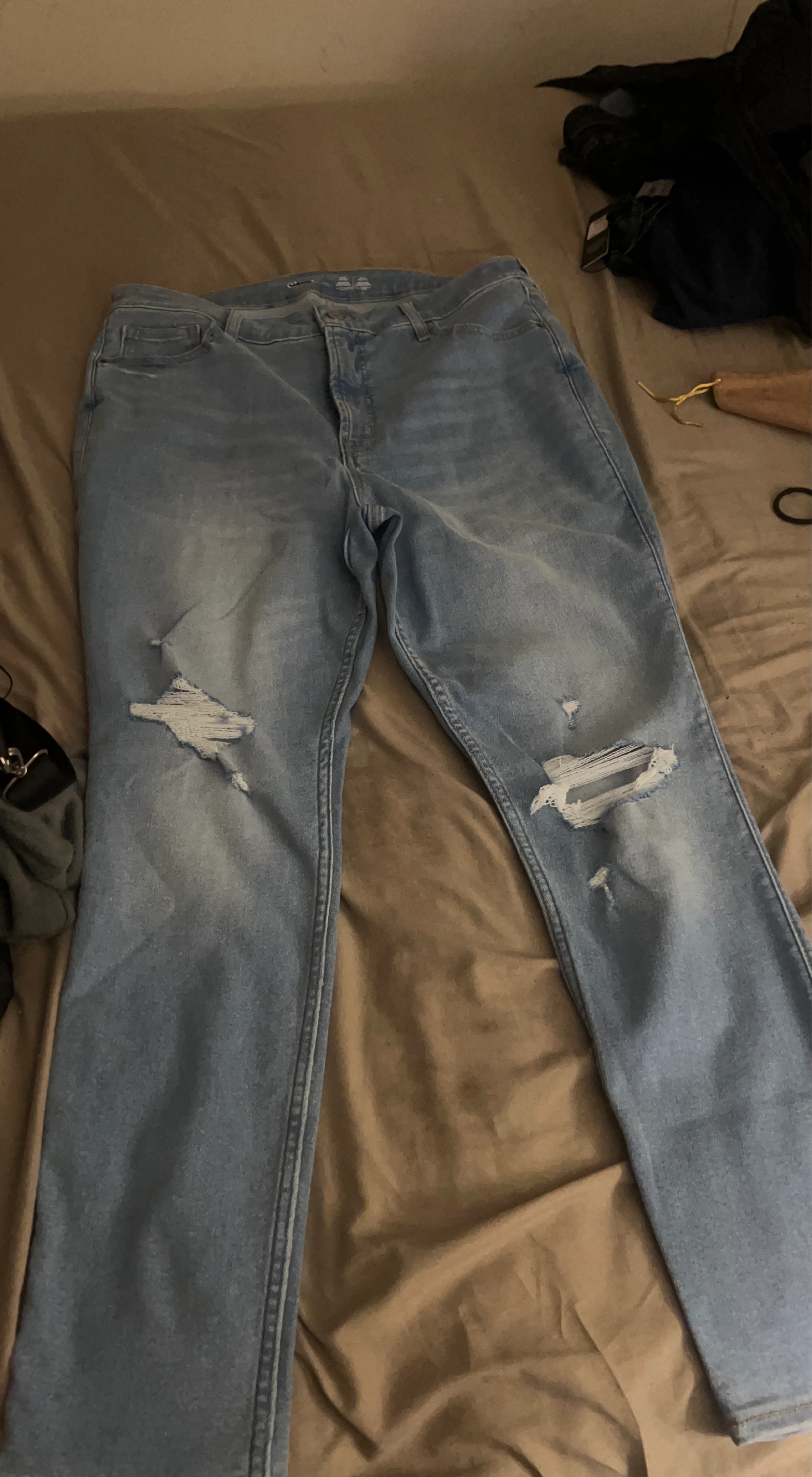 Old Navy Light Wash Distressed Jeans