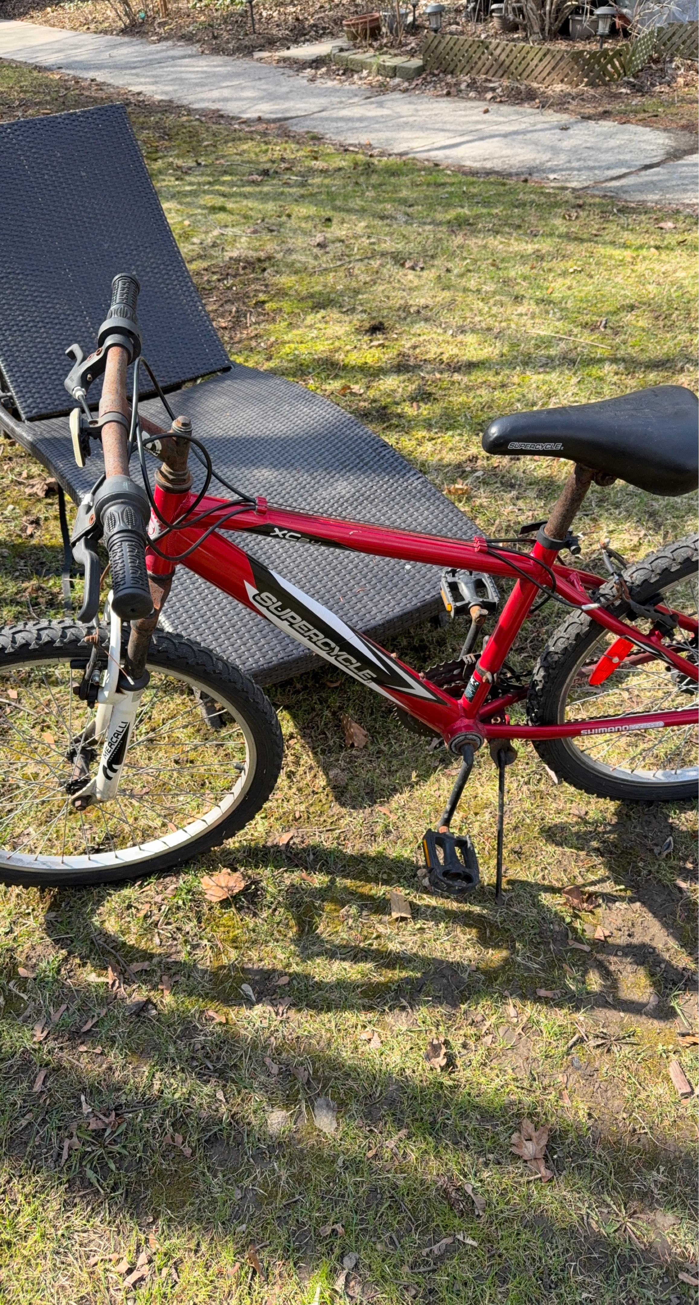 Red Supercycle Mountain Bike