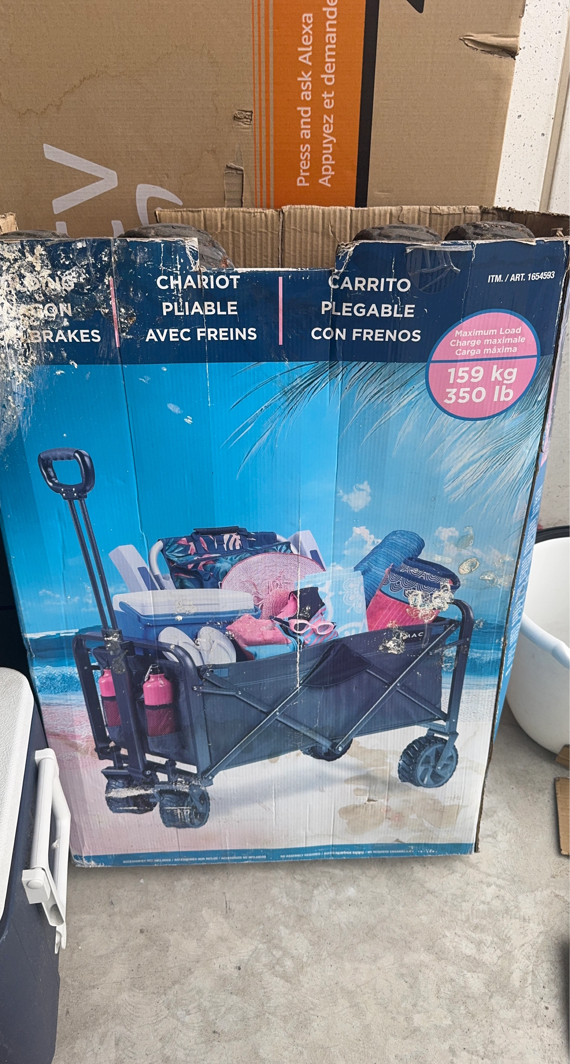 Folding Wagon with Brakes