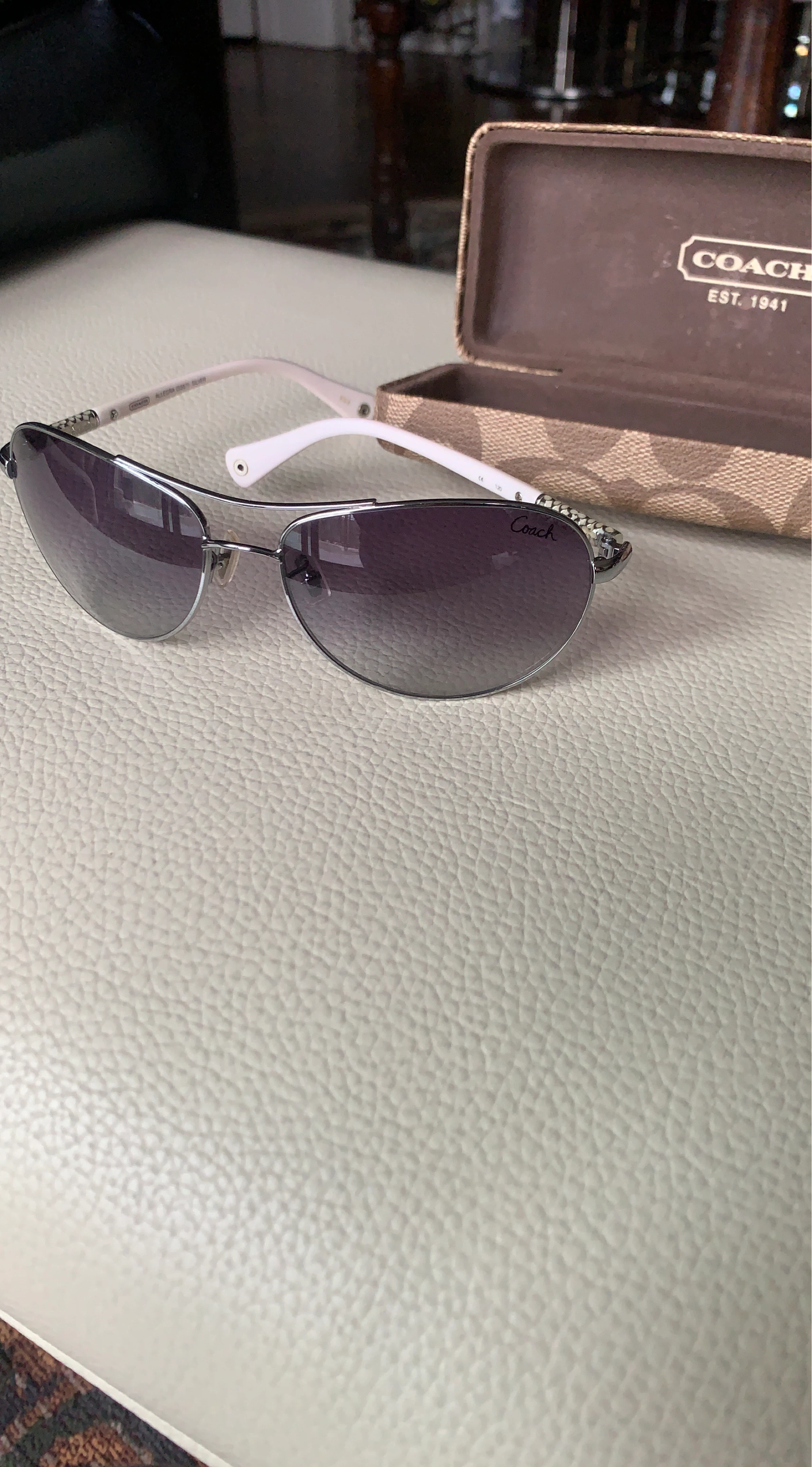 Coach Allegra S387 Silver Sunglasses