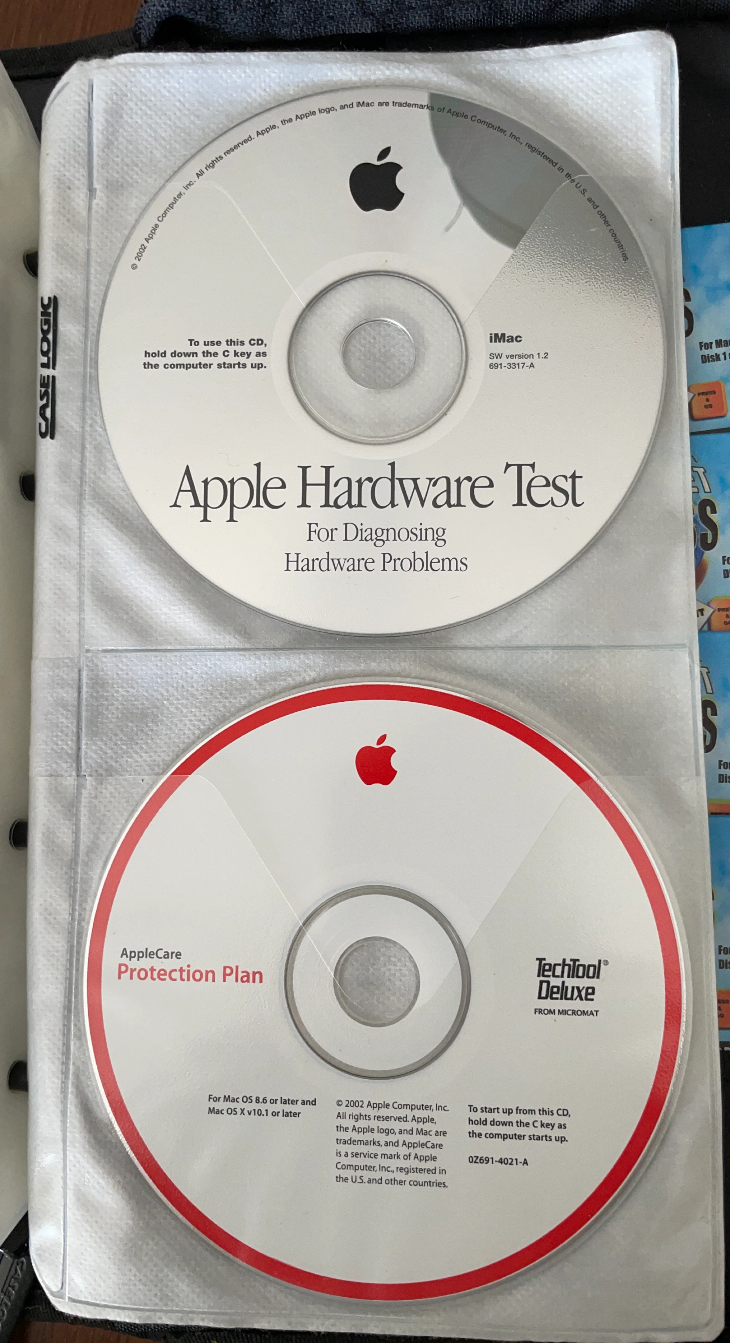 Apple iMac Hardware Test & AppleCare Protection Plan CDs