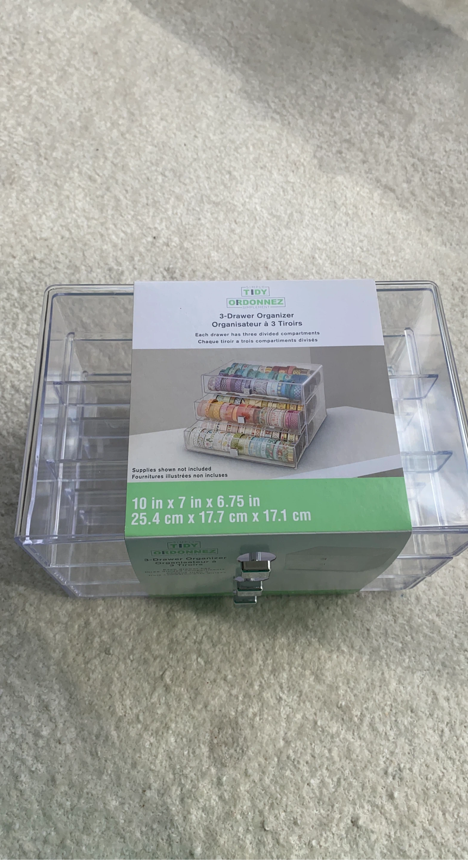 Tidy Organisation 3-Drawer Organizer