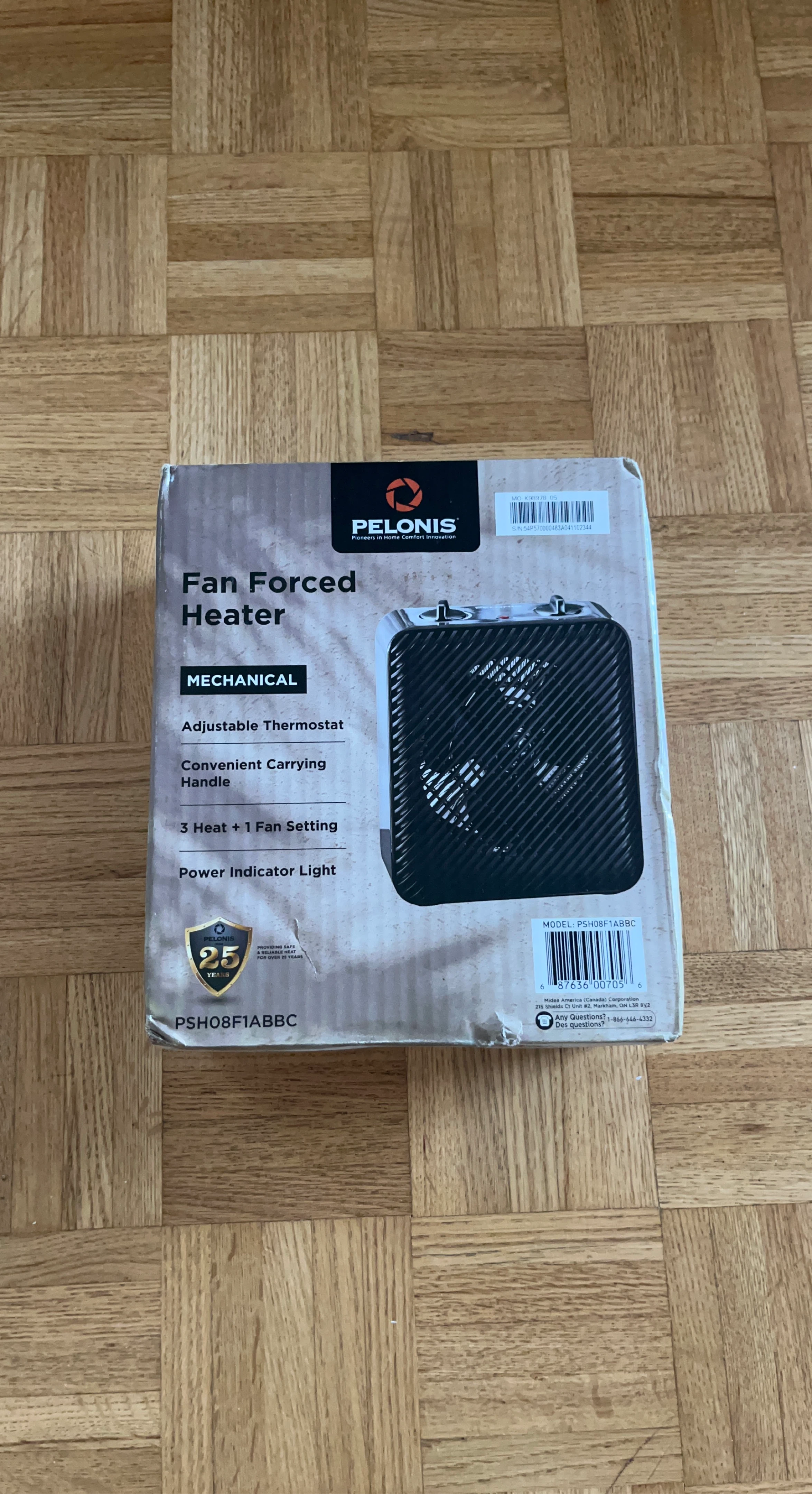 Pelonis Fan Forced Heater PSH08F1ABBC